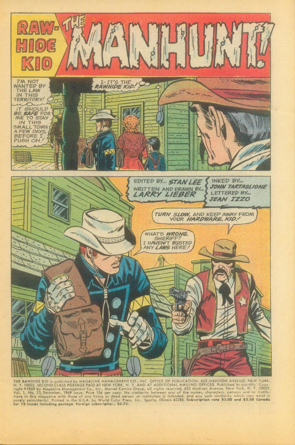 Read online The Rawhide Kid comic -  Issue #73 - 4