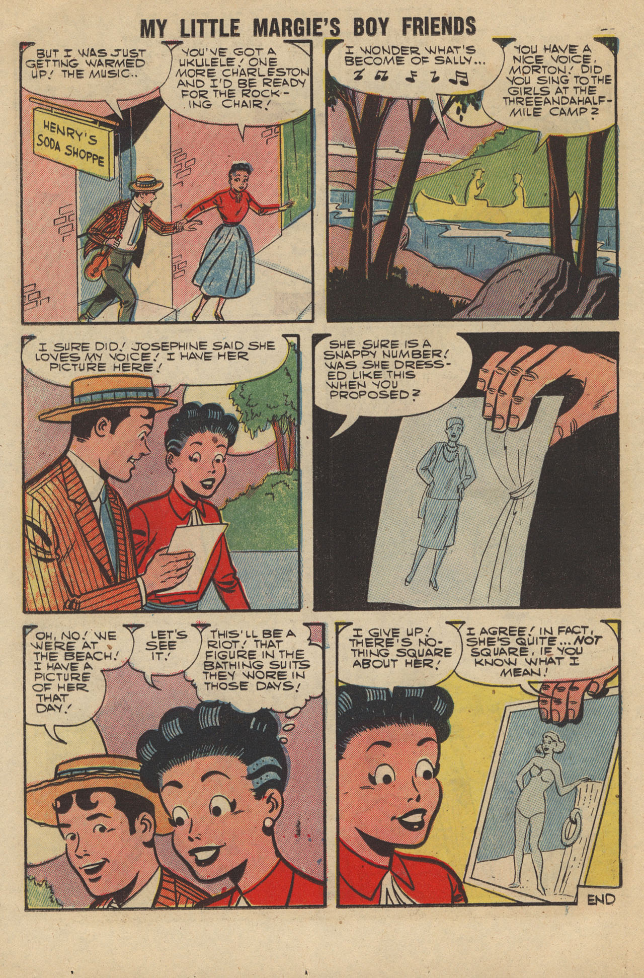 Read online My Little Margie's Boy Friends comic -  Issue #7 - 22