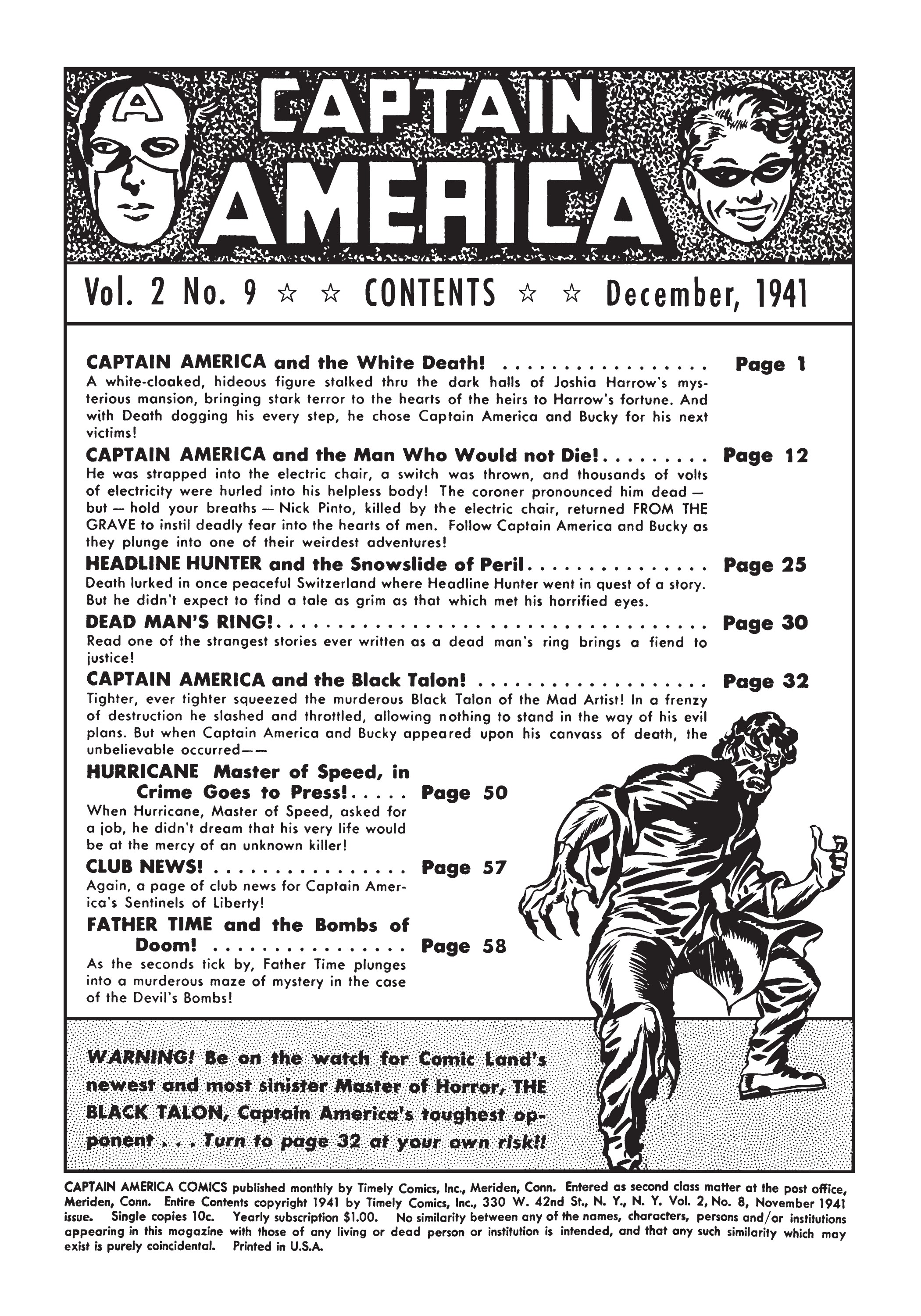 Read online Marvel Masterworks: Golden Age Captain America comic -  Issue # TPB 3 (Part 1) - 9
