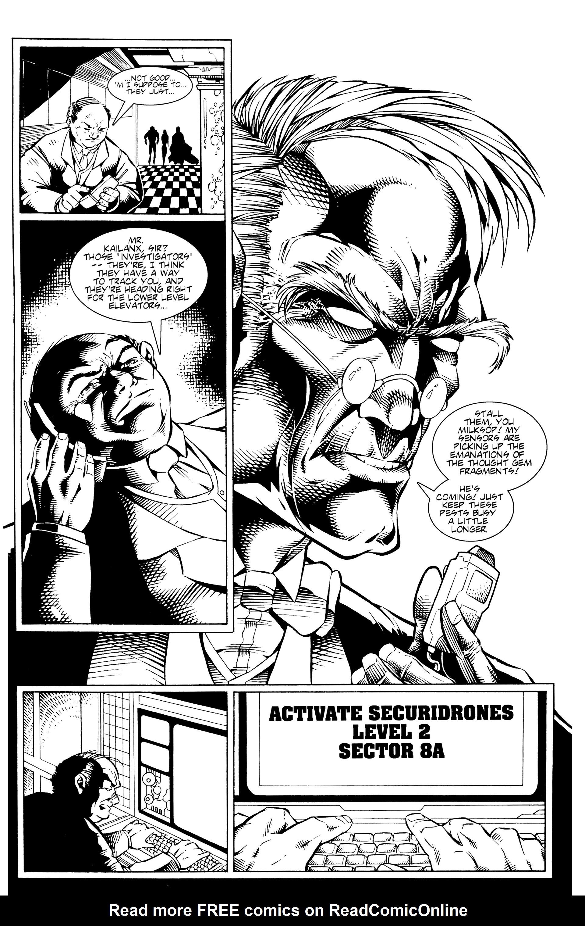 Read online Warrior Nun: Black & White comic -  Issue #9 - 13