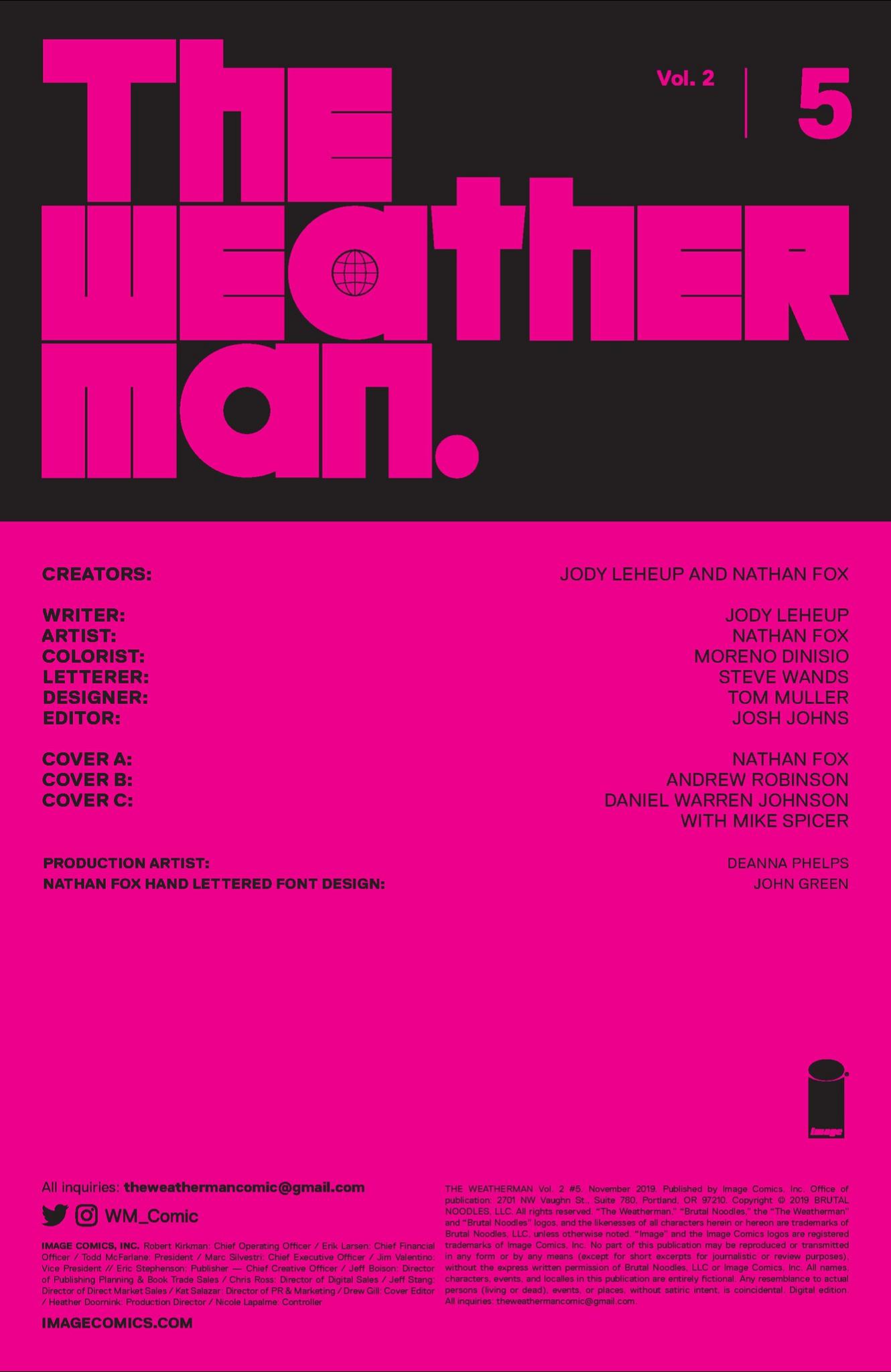 Read online The Weatherman (2019) comic -  Issue #5 - 2