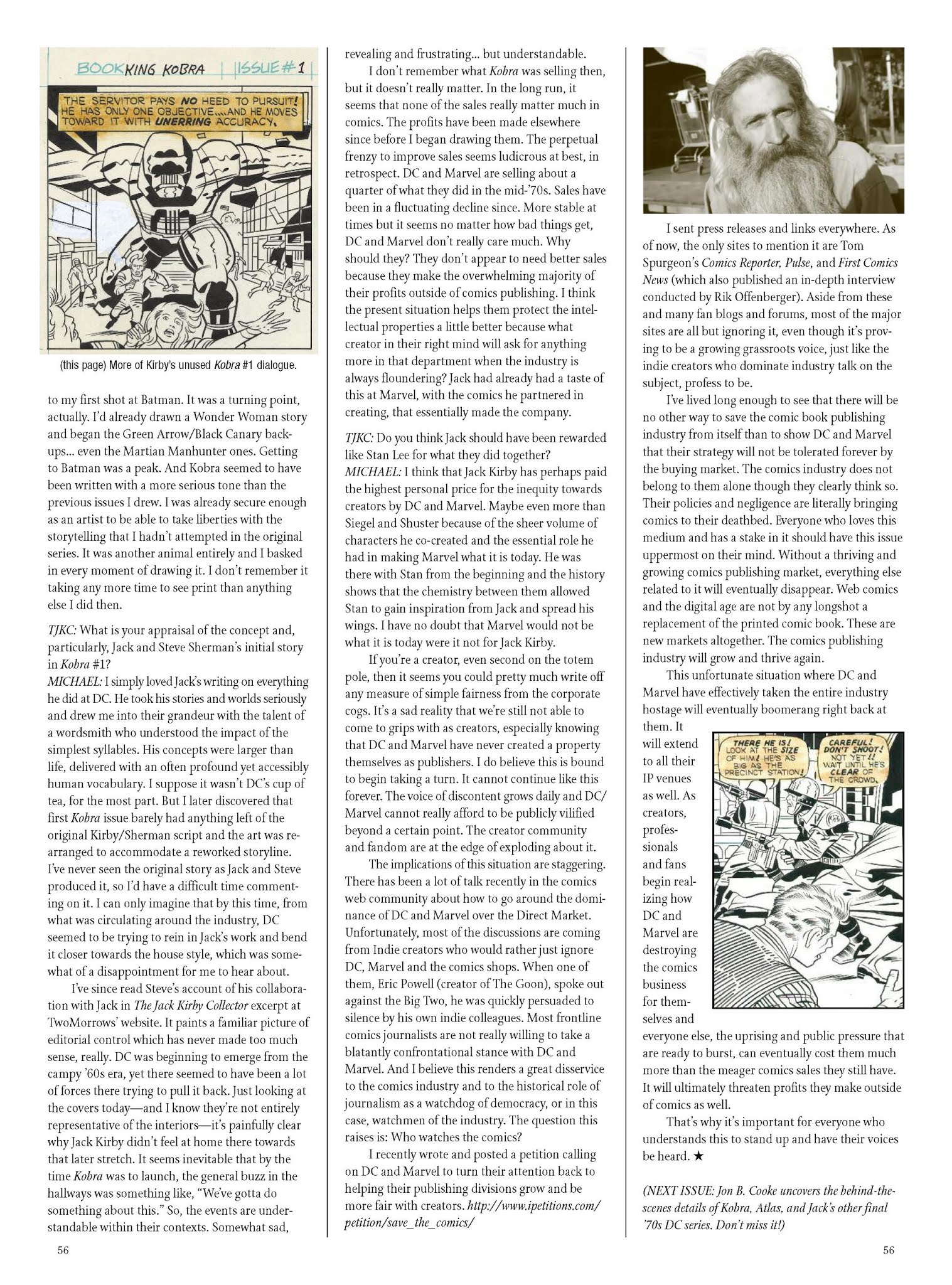 Read online The Jack Kirby Collector comic -  Issue #56 - 54