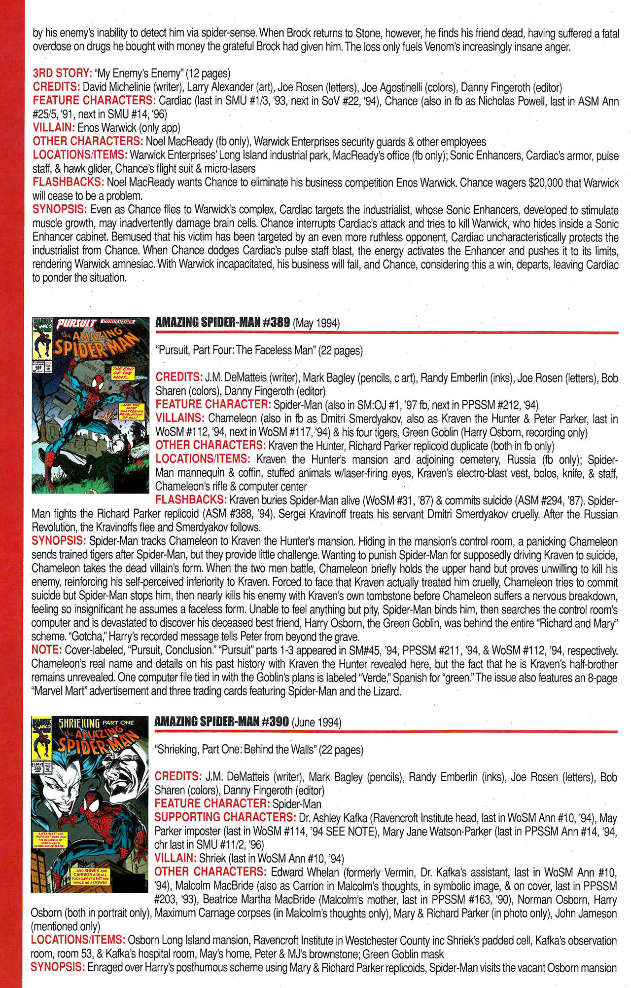 Read online Official Index to the Marvel Universe comic -  Issue #9 - 16