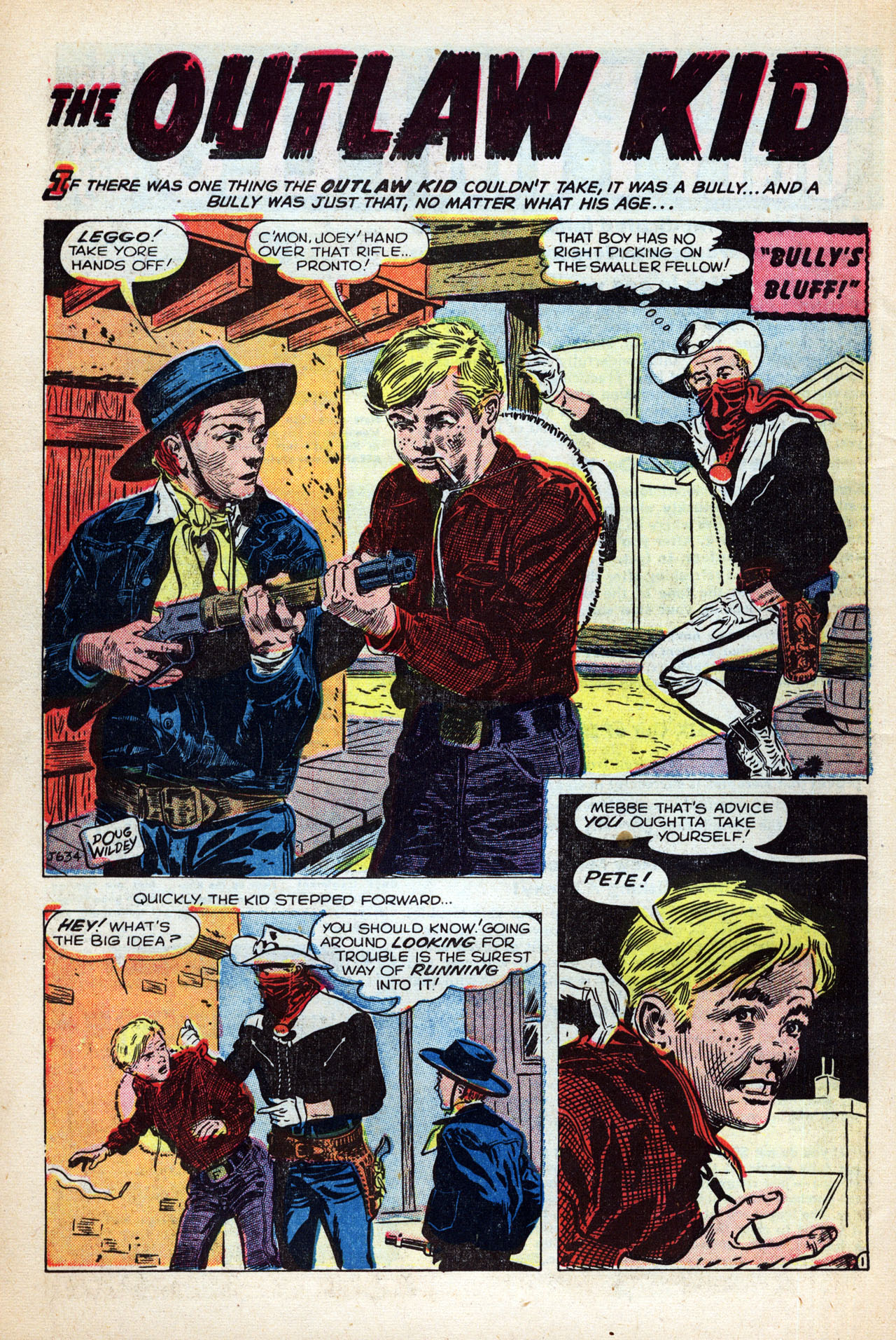 Read online The Outlaw Kid (1954) comic -  Issue #13 - 10