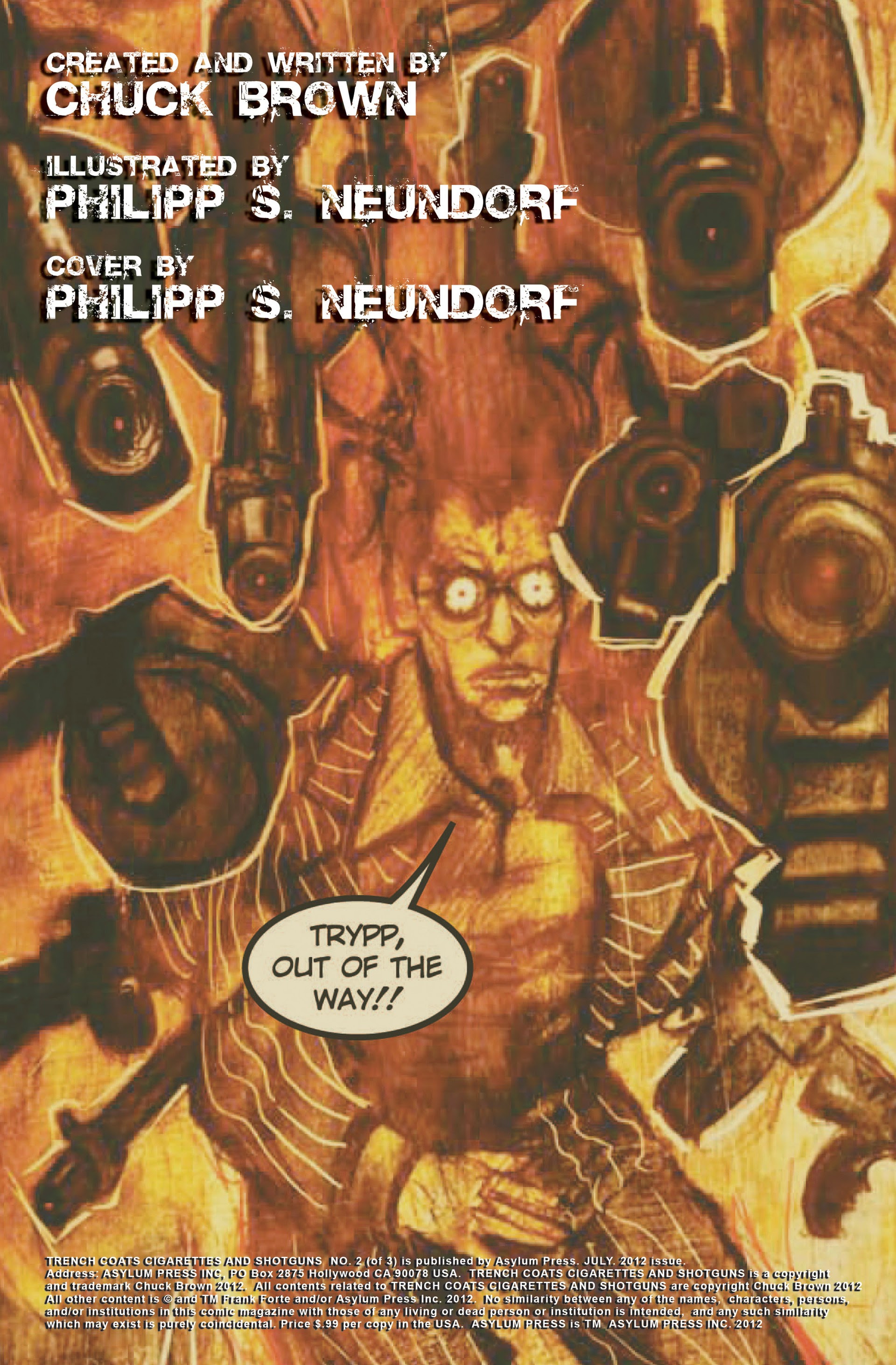 Read online Trenchcoats, Cigarettes and Shotguns comic -  Issue #2 - 2