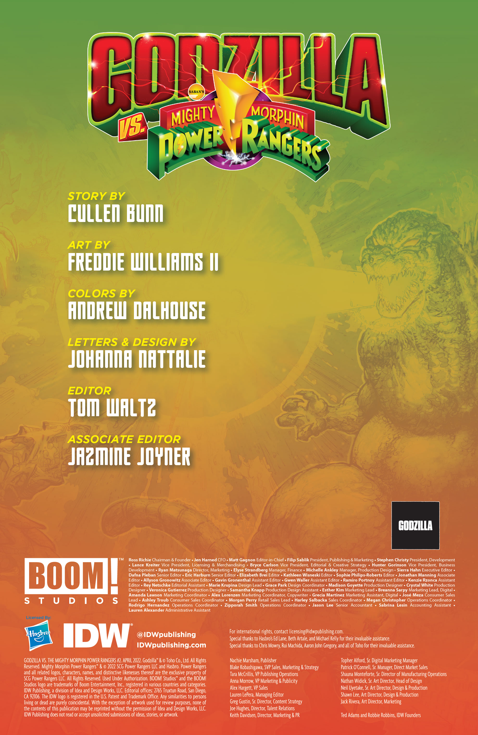 Read online Godzilla vs. The Mighty Morphin Power Rangers comic -  Issue #2 - 2