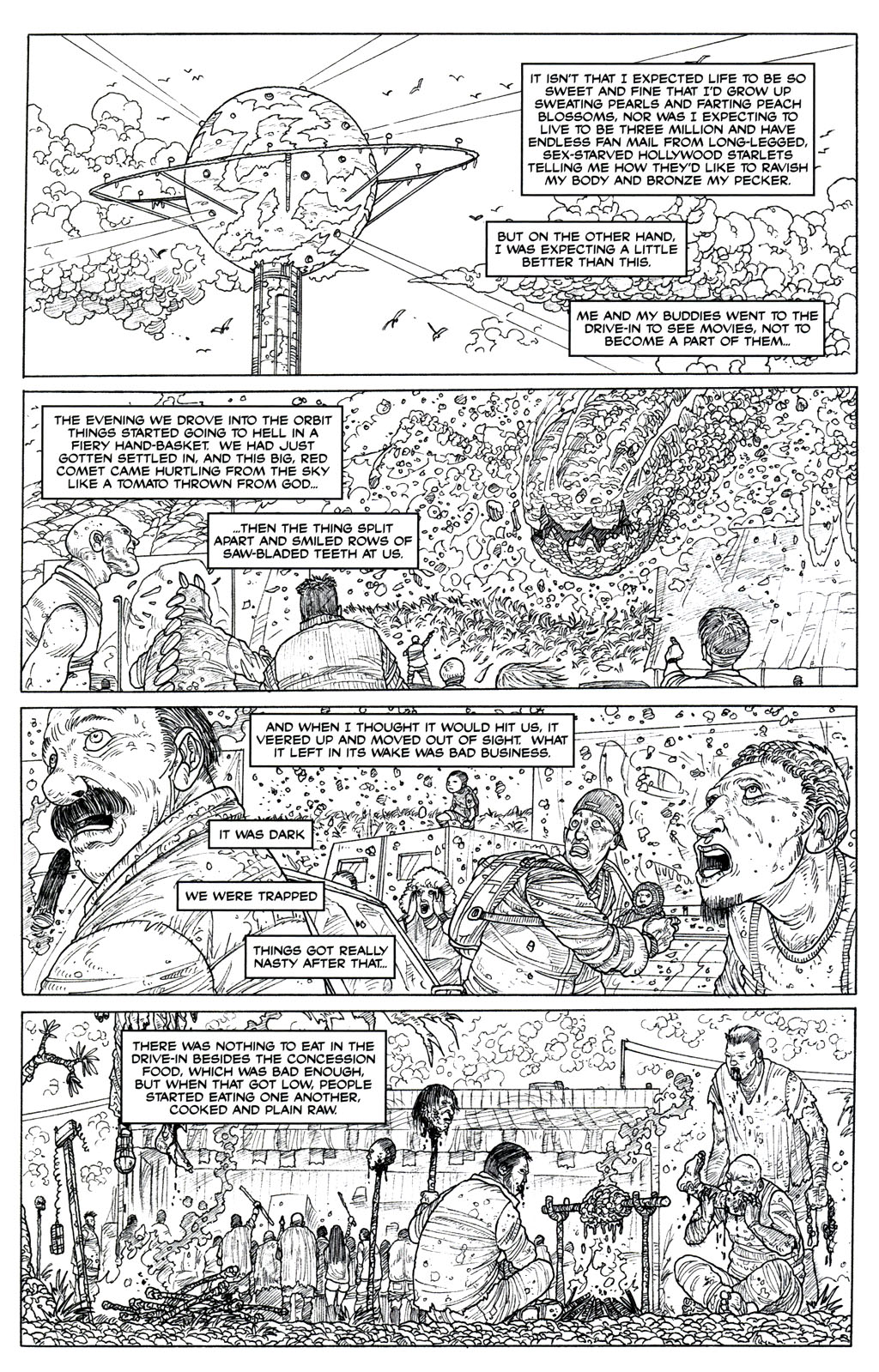 Read online Joe R. Lansdale's The Drive-In 2 comic -  Issue #1 - 4
