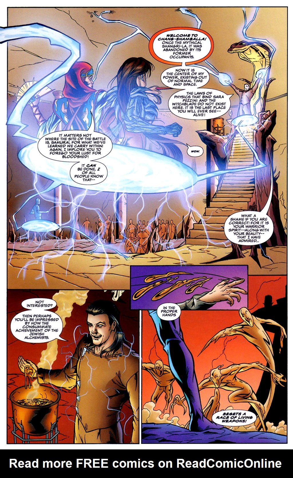 Read online Tomoe/Witchblade: Fire Sermon comic -  Issue # Full - 35