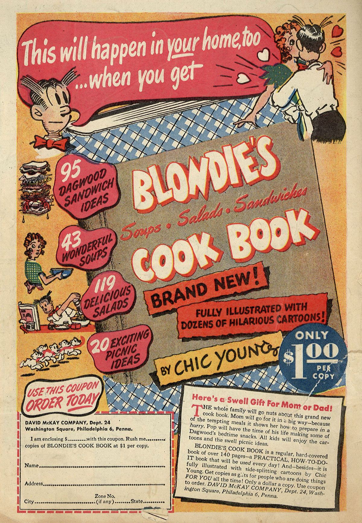 Read online Blondie Comics (1947) comic -  Issue #7 - 34