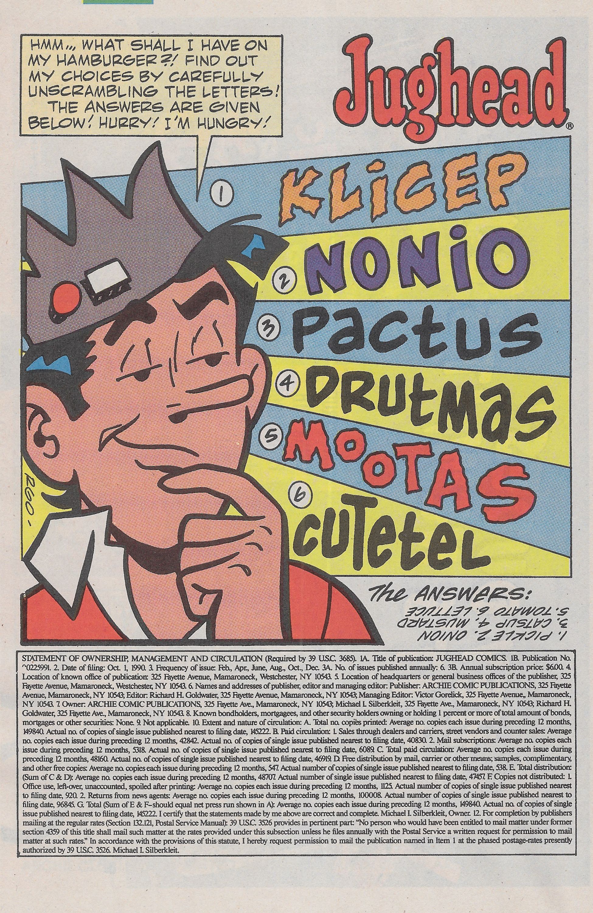 Read online Jughead (1987) comic -  Issue #23 - 10