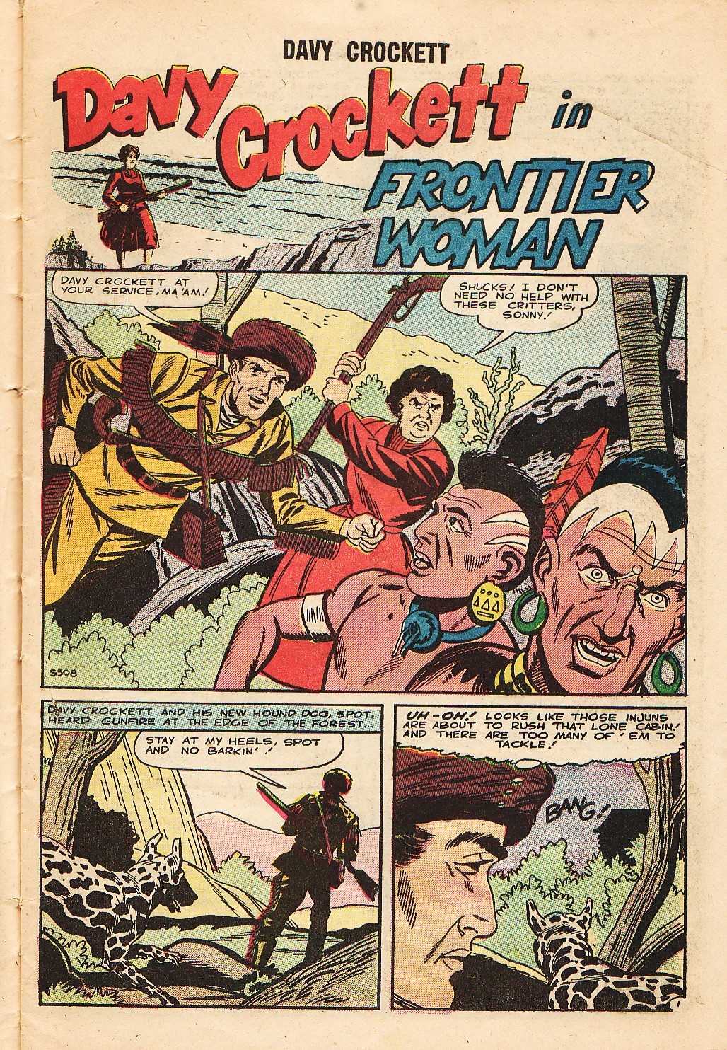 Read online Davy Crockett comic -  Issue #8 - 9