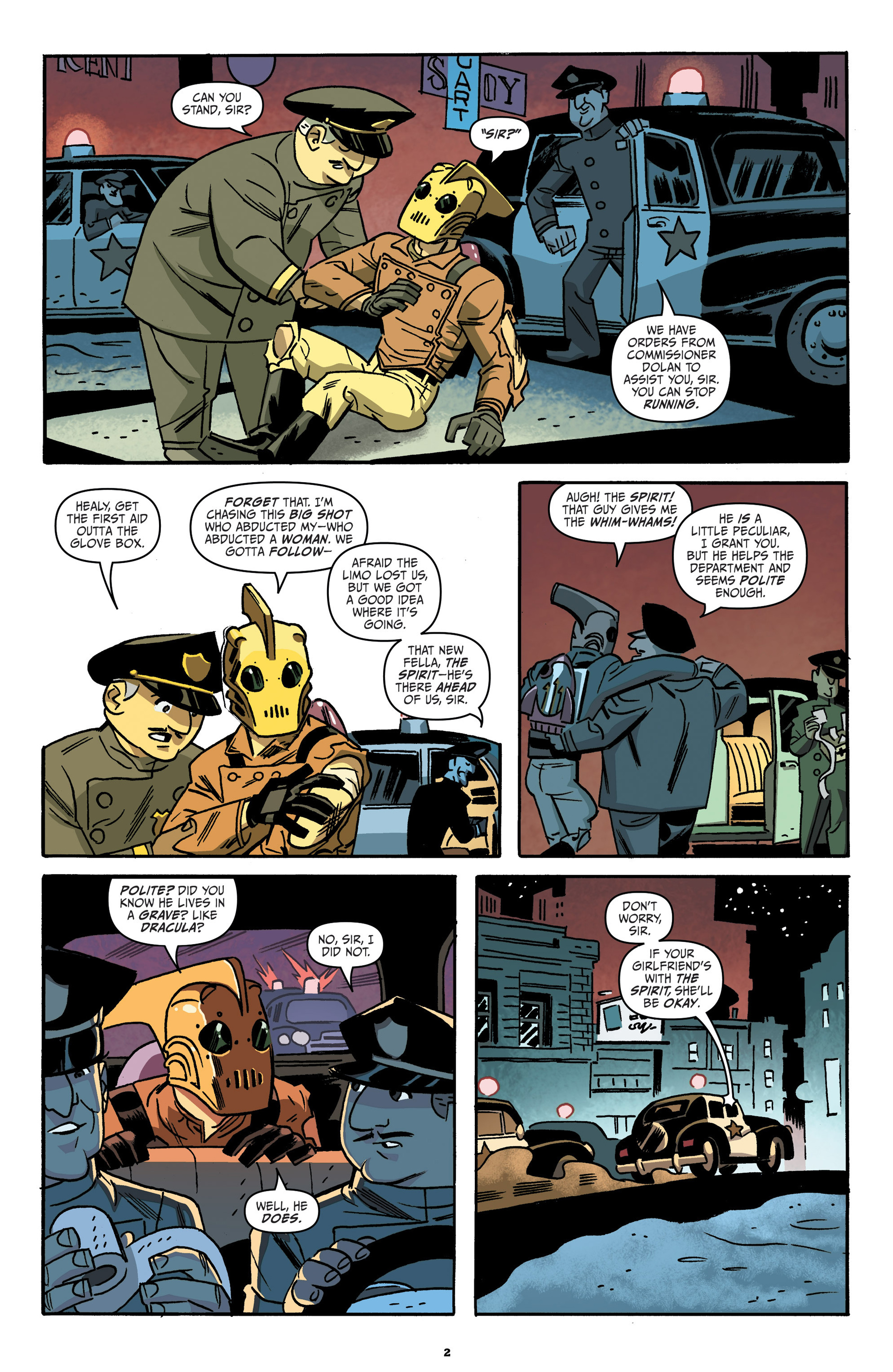 Read online The Rocketeer/The Spirit: Pulp Friction comic -  Issue #4 - 5
