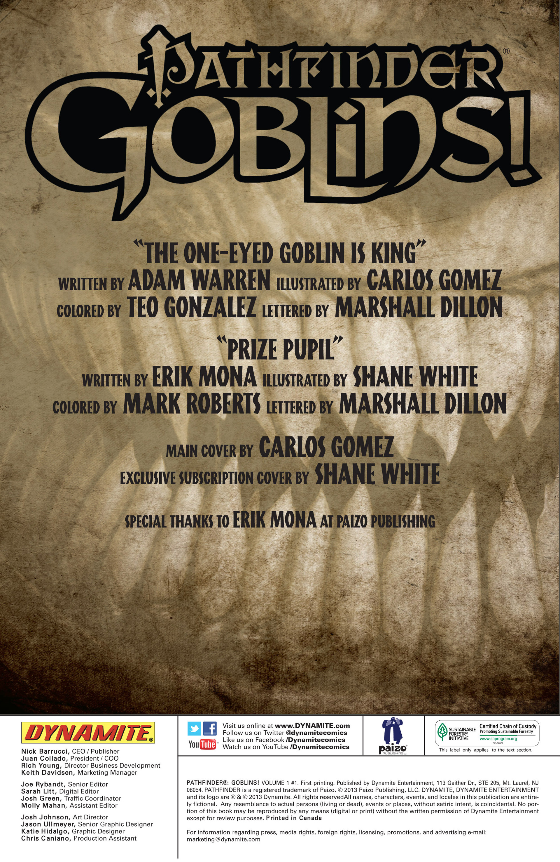 Read online Pathfinder: Goblins! comic -  Issue #1 - 2