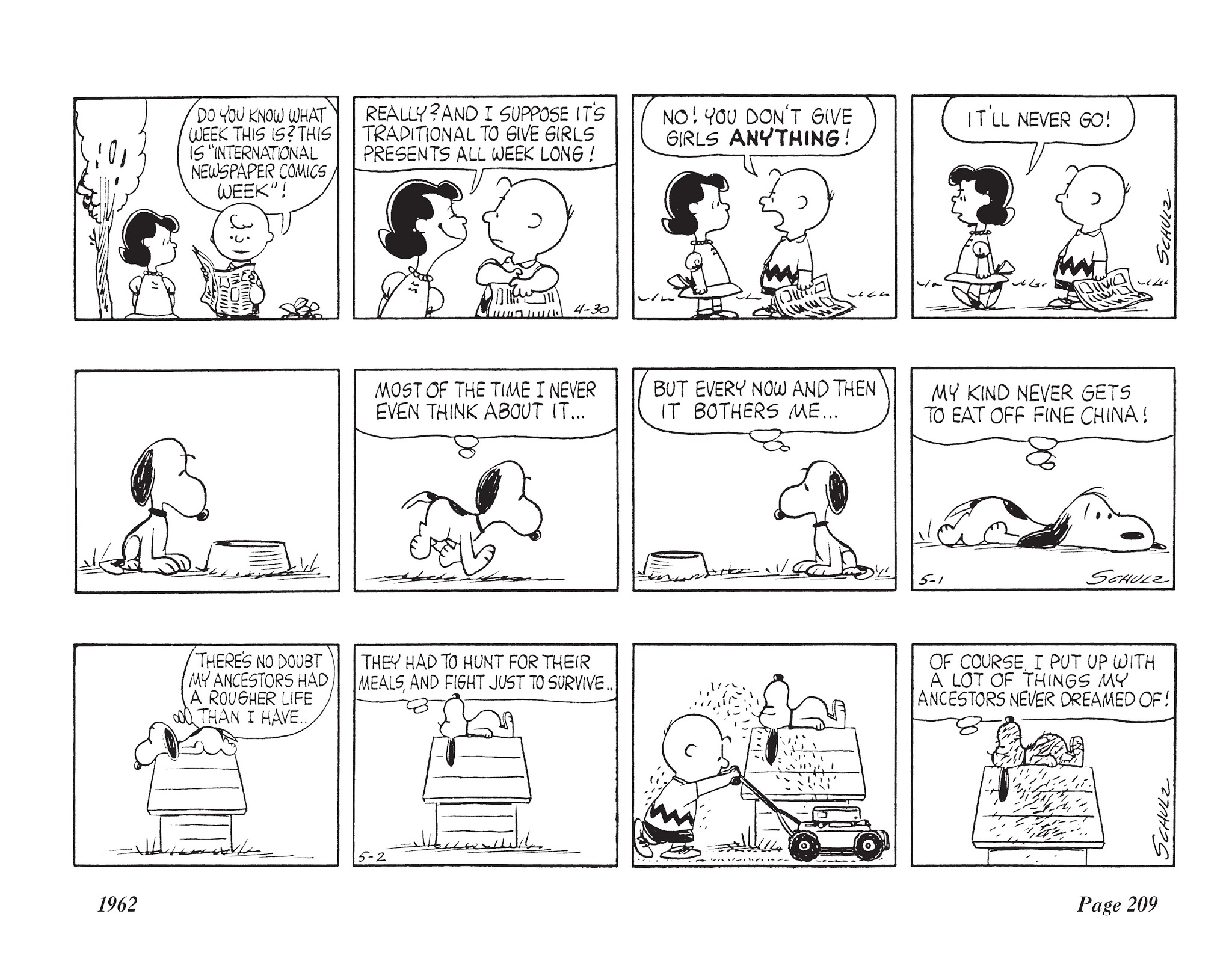 Read online The Complete Peanuts comic -  Issue # TPB 6 - 224