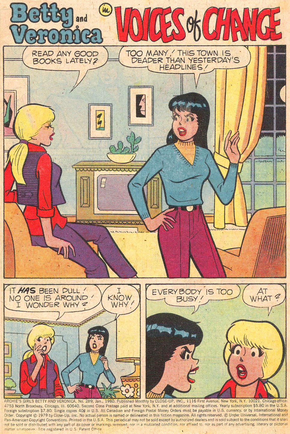 Read online Archie's Girls Betty and Veronica comic -  Issue #289 - 3