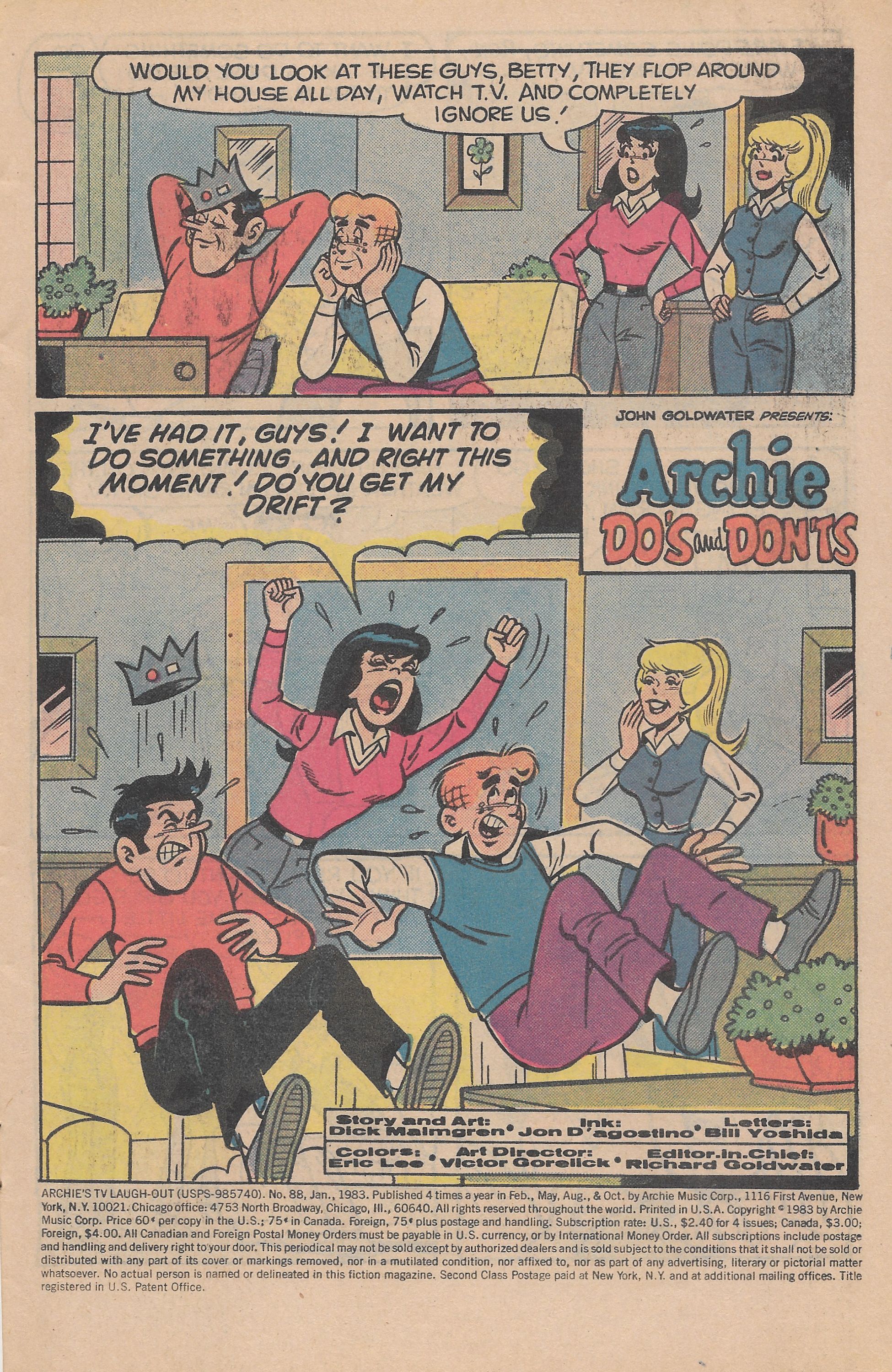 Read online Archie's TV Laugh-Out comic -  Issue #88 - 3