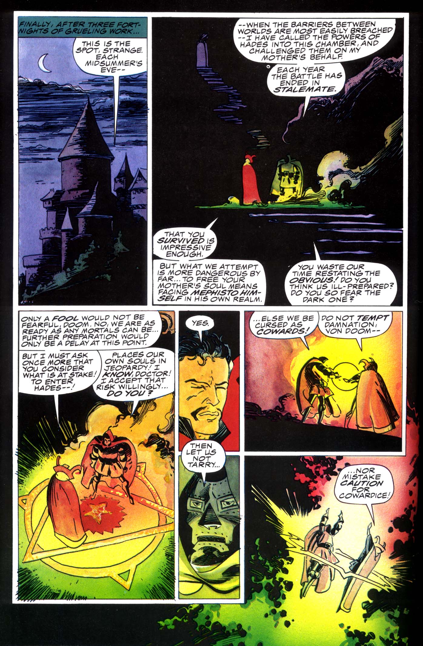 Read online Marvel Graphic Novel comic -  Issue #49 - Doctor Strange & Doctor Doom - Triumph & Torment - 43