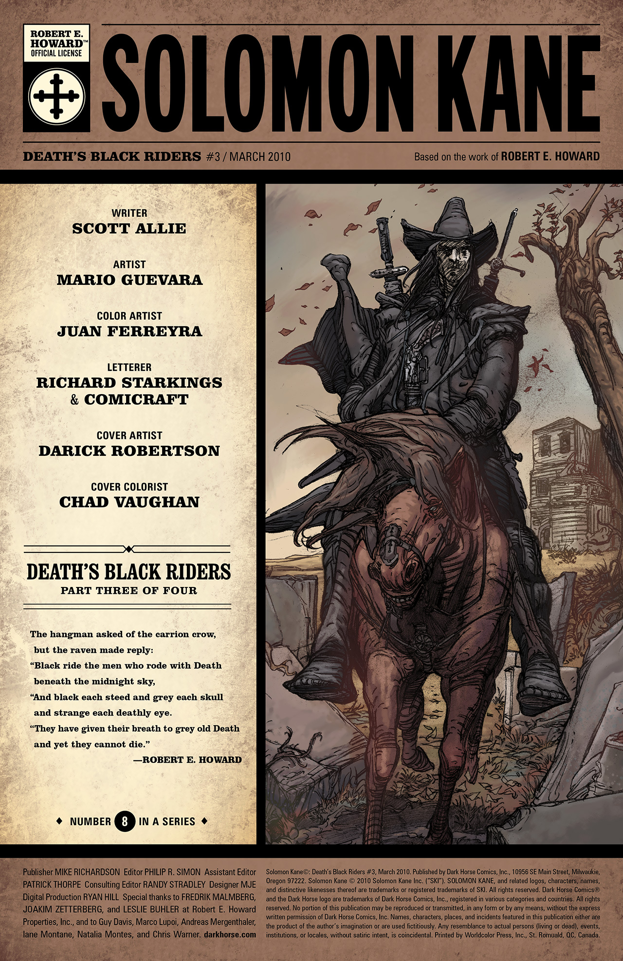 Read online Solomon Kane: Death's Black Riders comic -  Issue #3 - 2