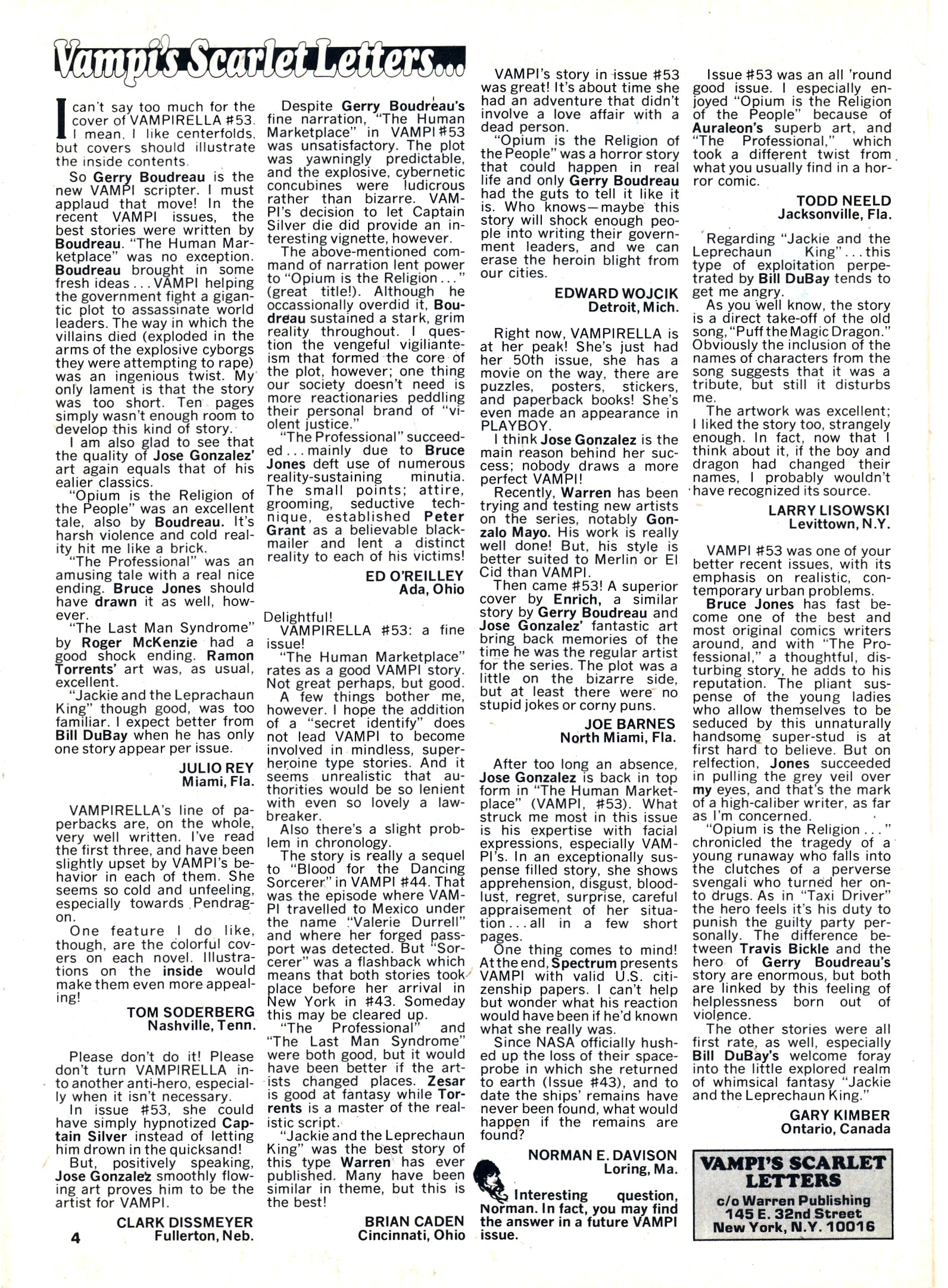 Read online Vampirella (1969) comic -  Issue #56 - 4