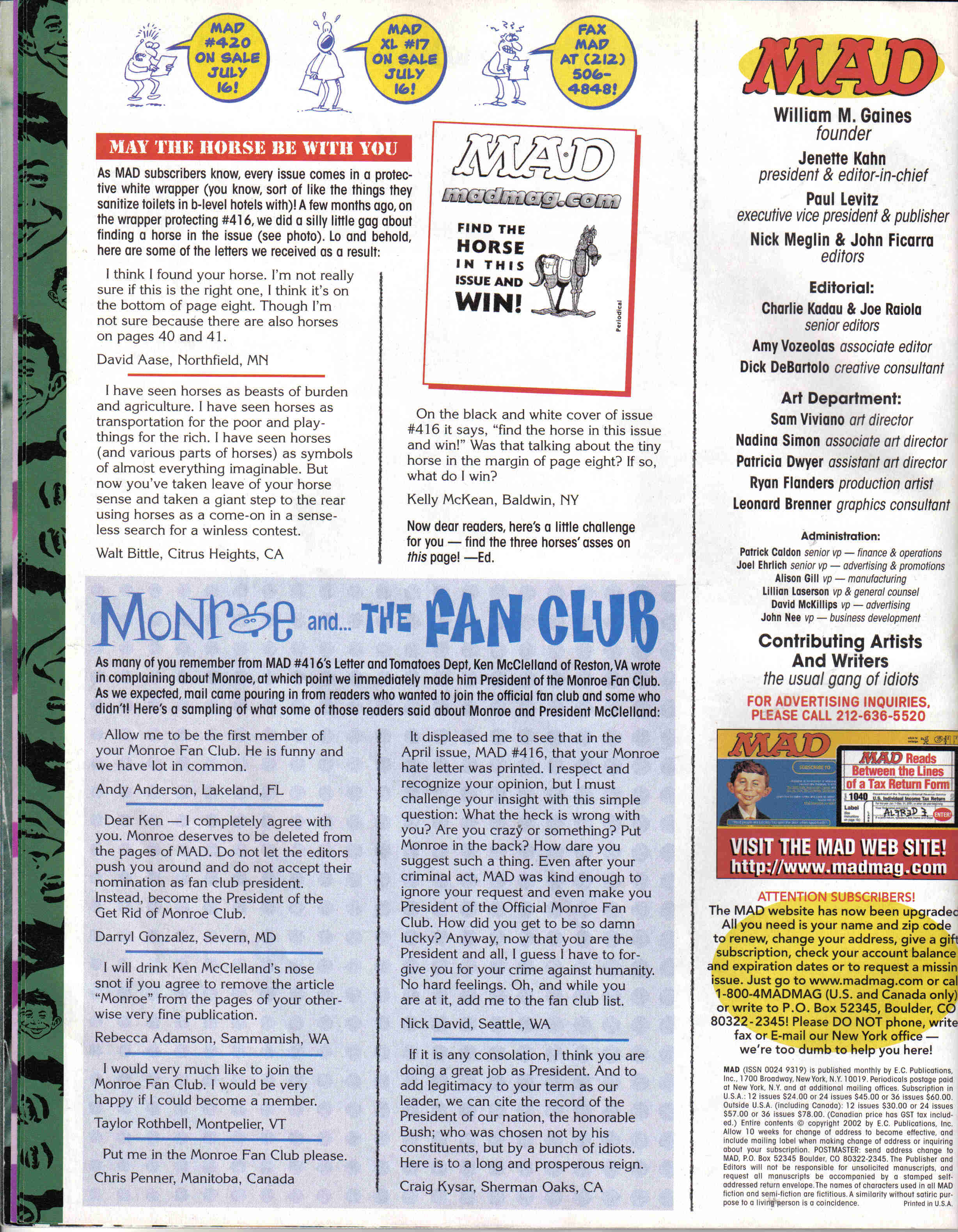 Read online MAD comic -  Issue #419 - 5