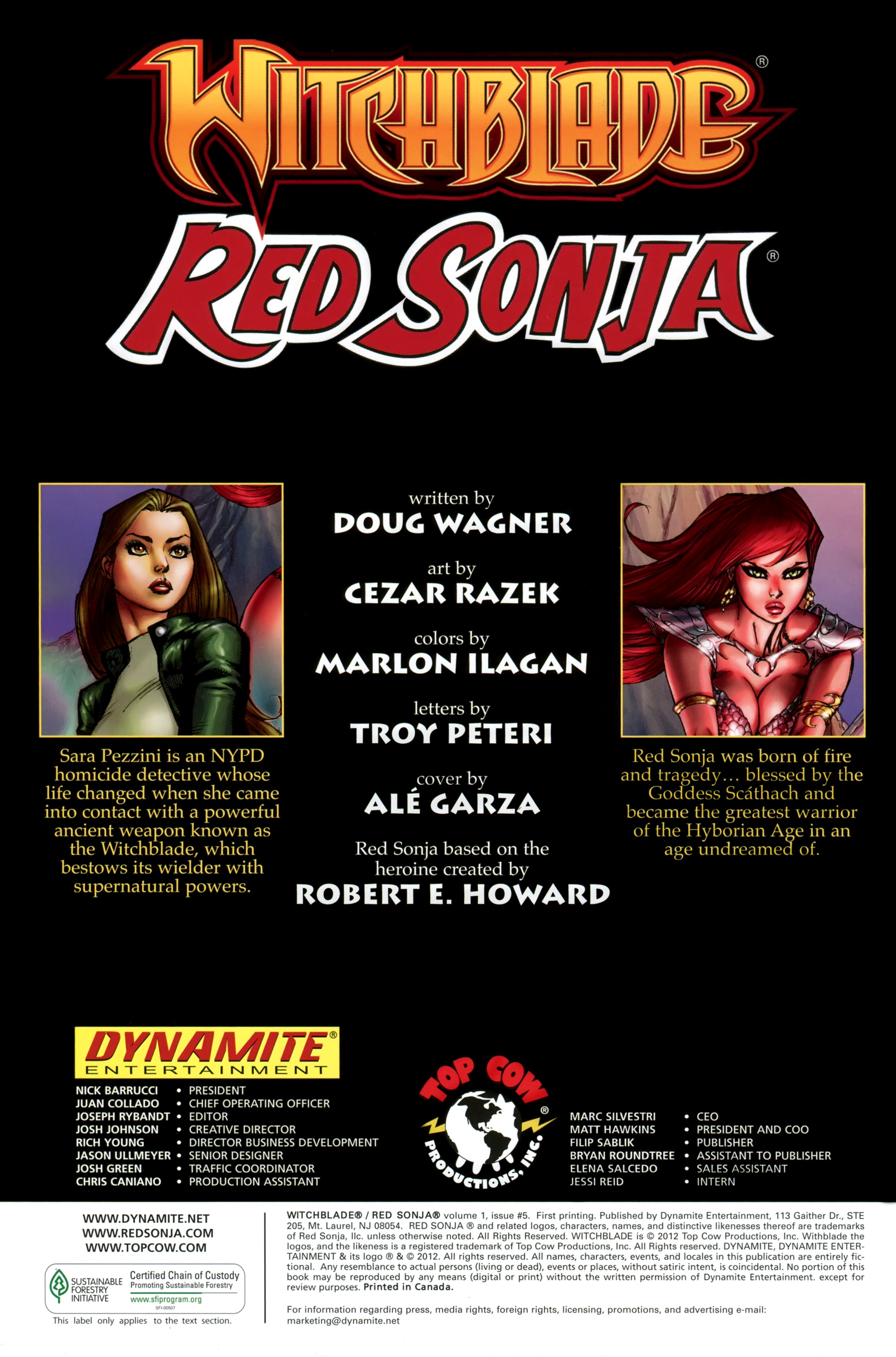 Read online Witchblade/Red Sonja comic -  Issue #5 - 2