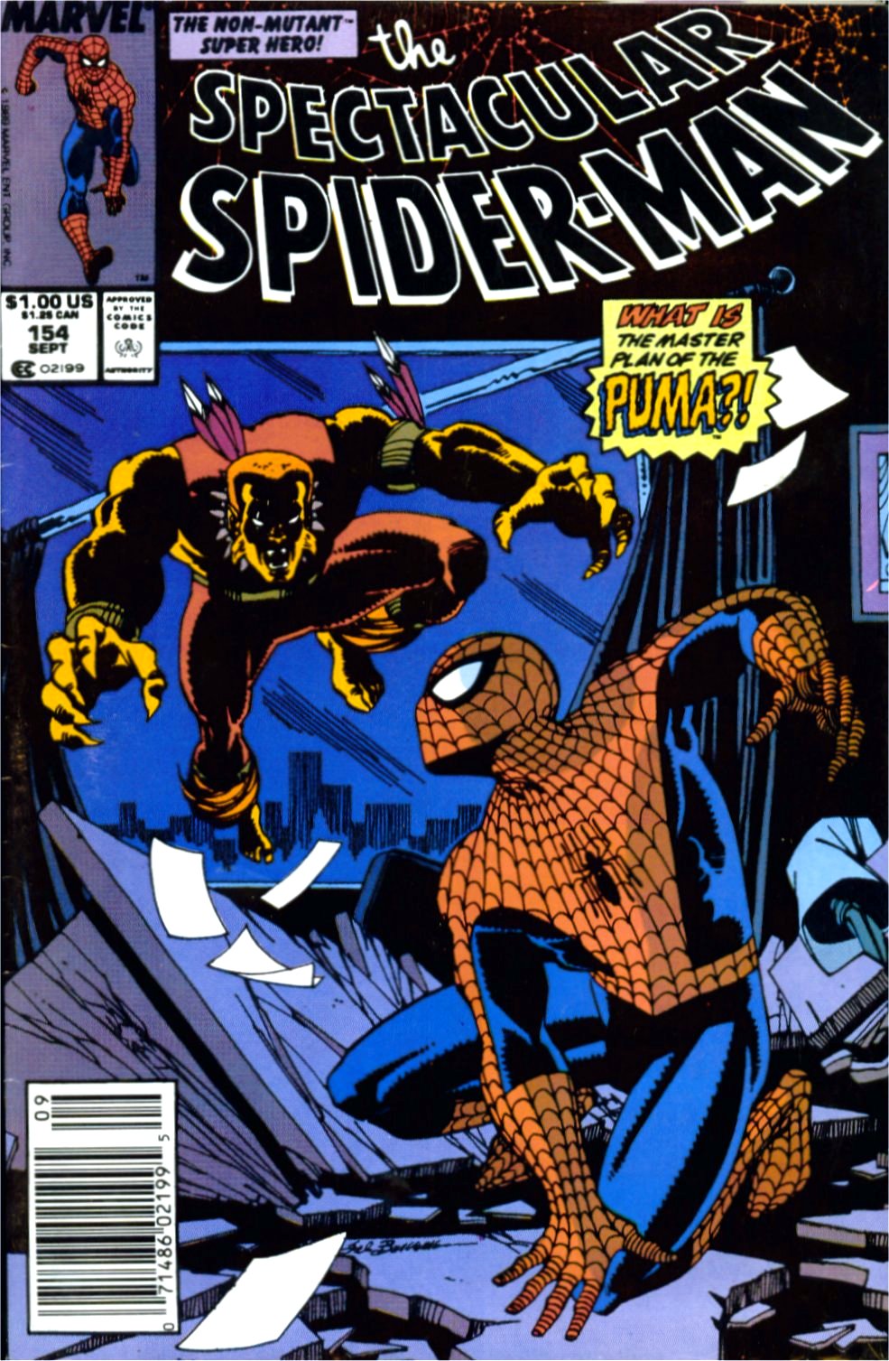 Read online The Spectacular Spider-Man (1976) comic -  Issue #154 - 1