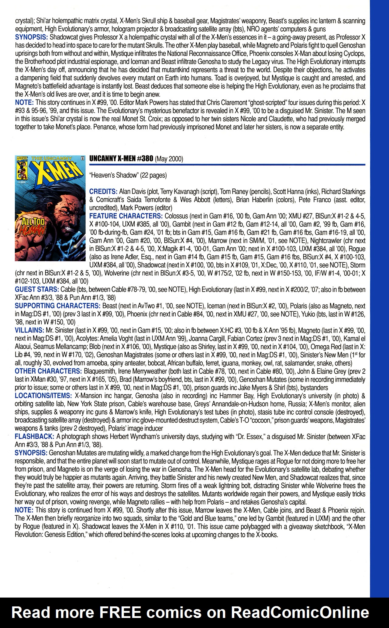 Read online Official Index to the Marvel Universe comic -  Issue #10 - 49
