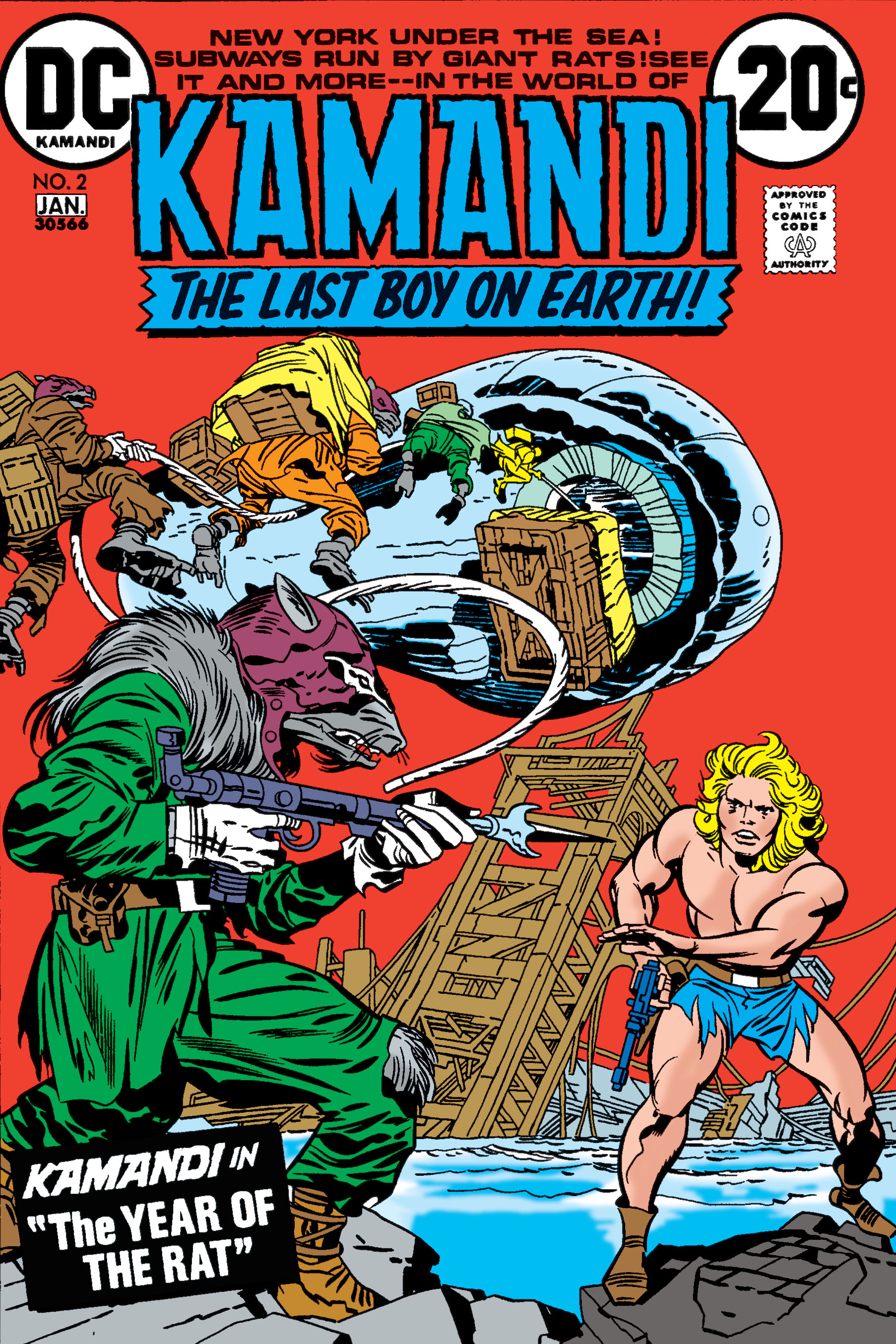 Read online Kamandi, The Last Boy On Earth comic -  Issue #2 - 1