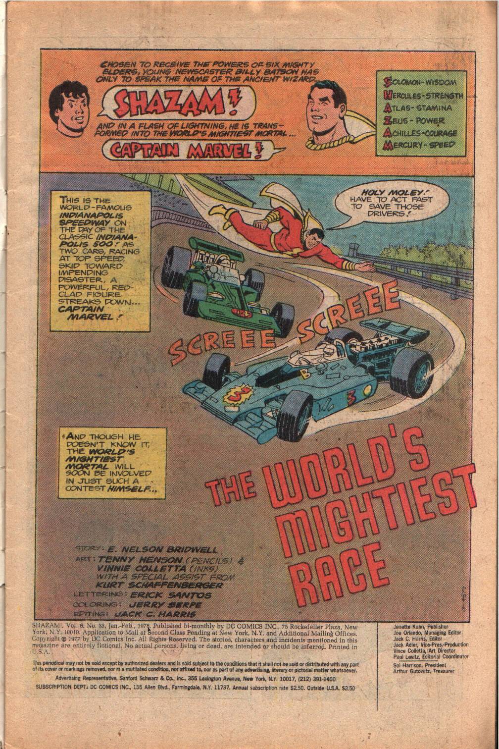 Read online Shazam! (1973) comic -  Issue #33 - 3