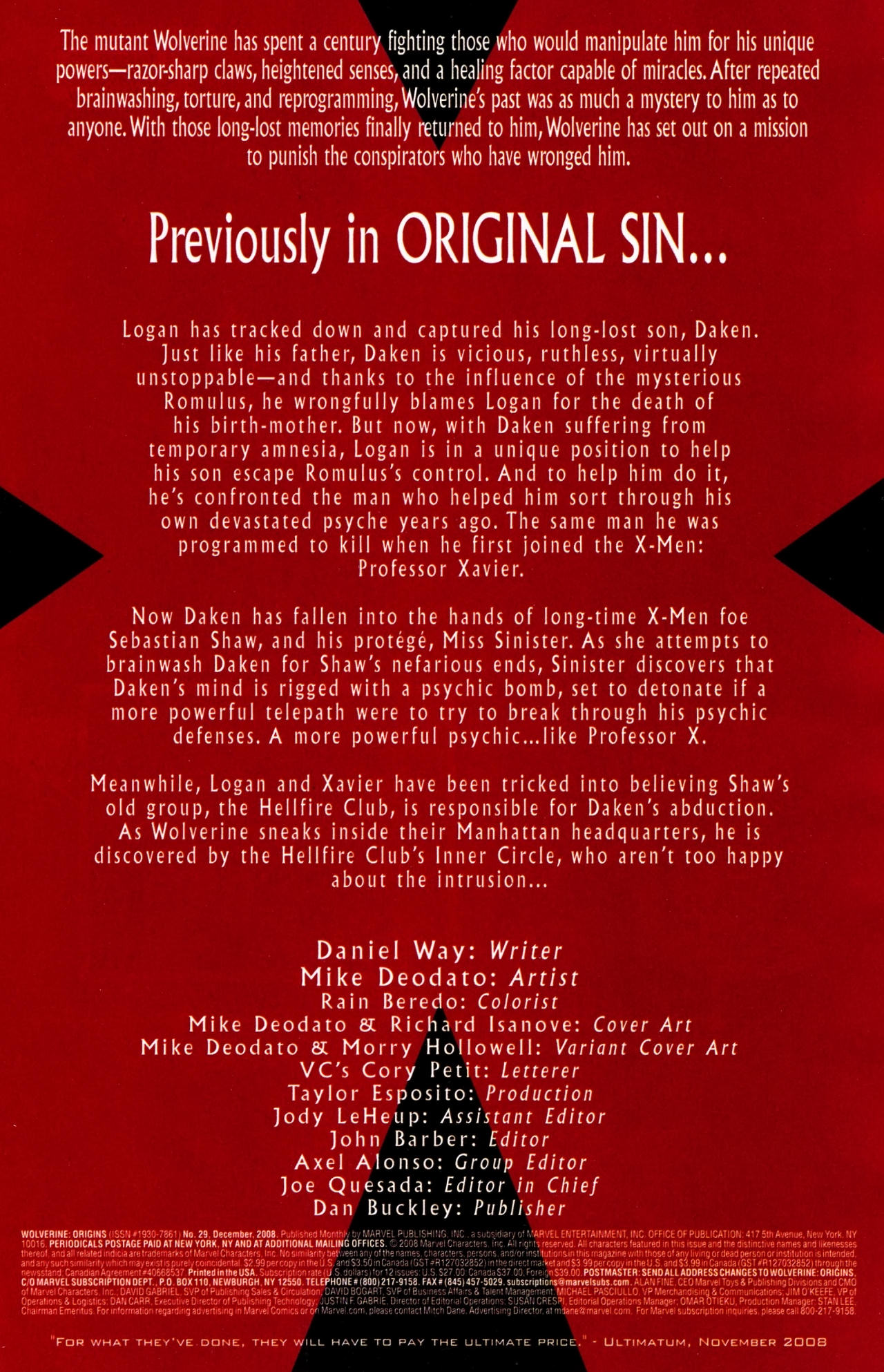 Read online Wolverine: Origins comic -  Issue #29 - 2