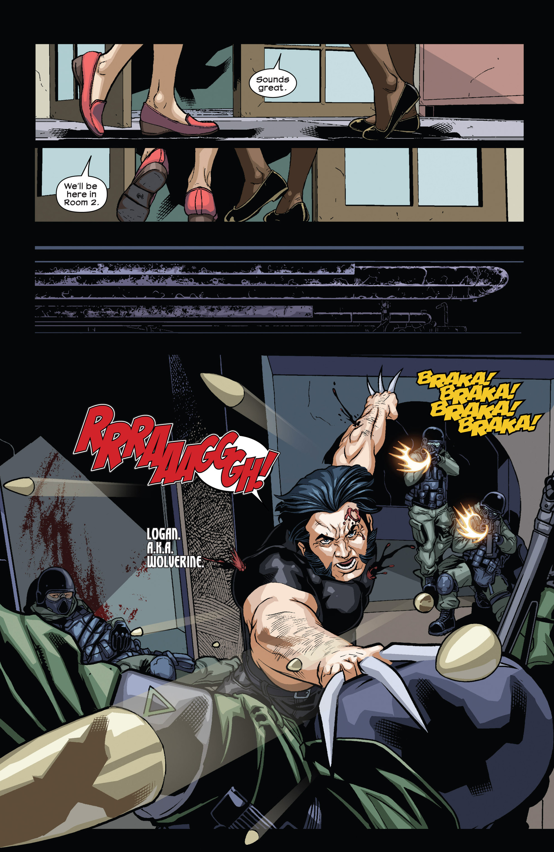 Read online Ultimate Comics Wolverine comic -  Issue #2 - 4