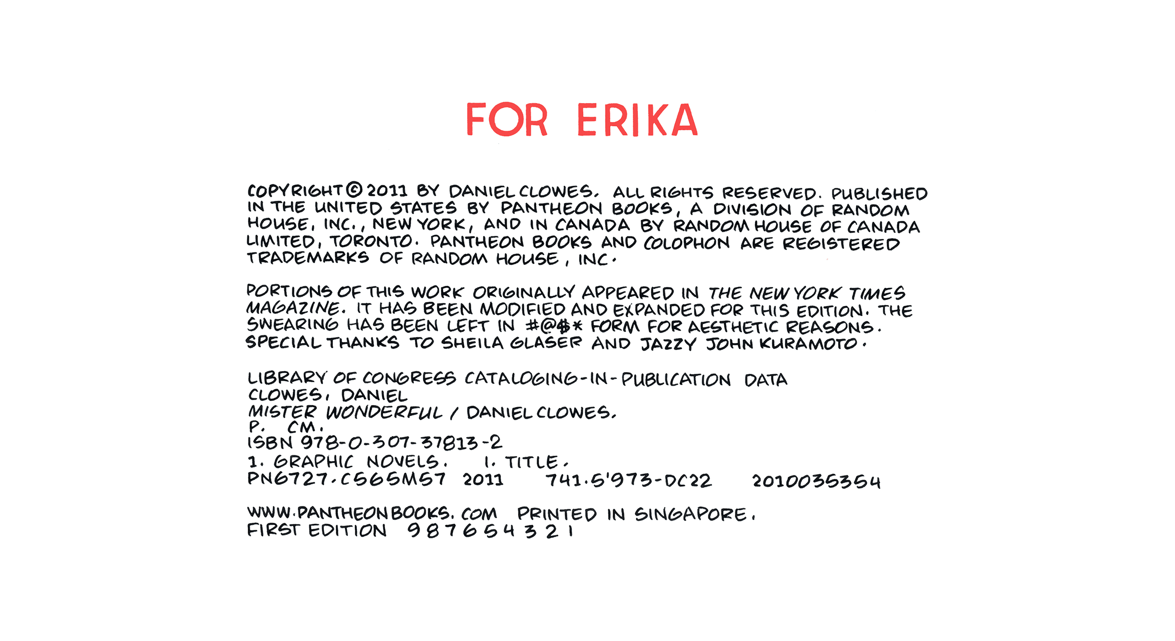 Read online Mister Wonderful: A Love Story comic -  Issue # Full - 8