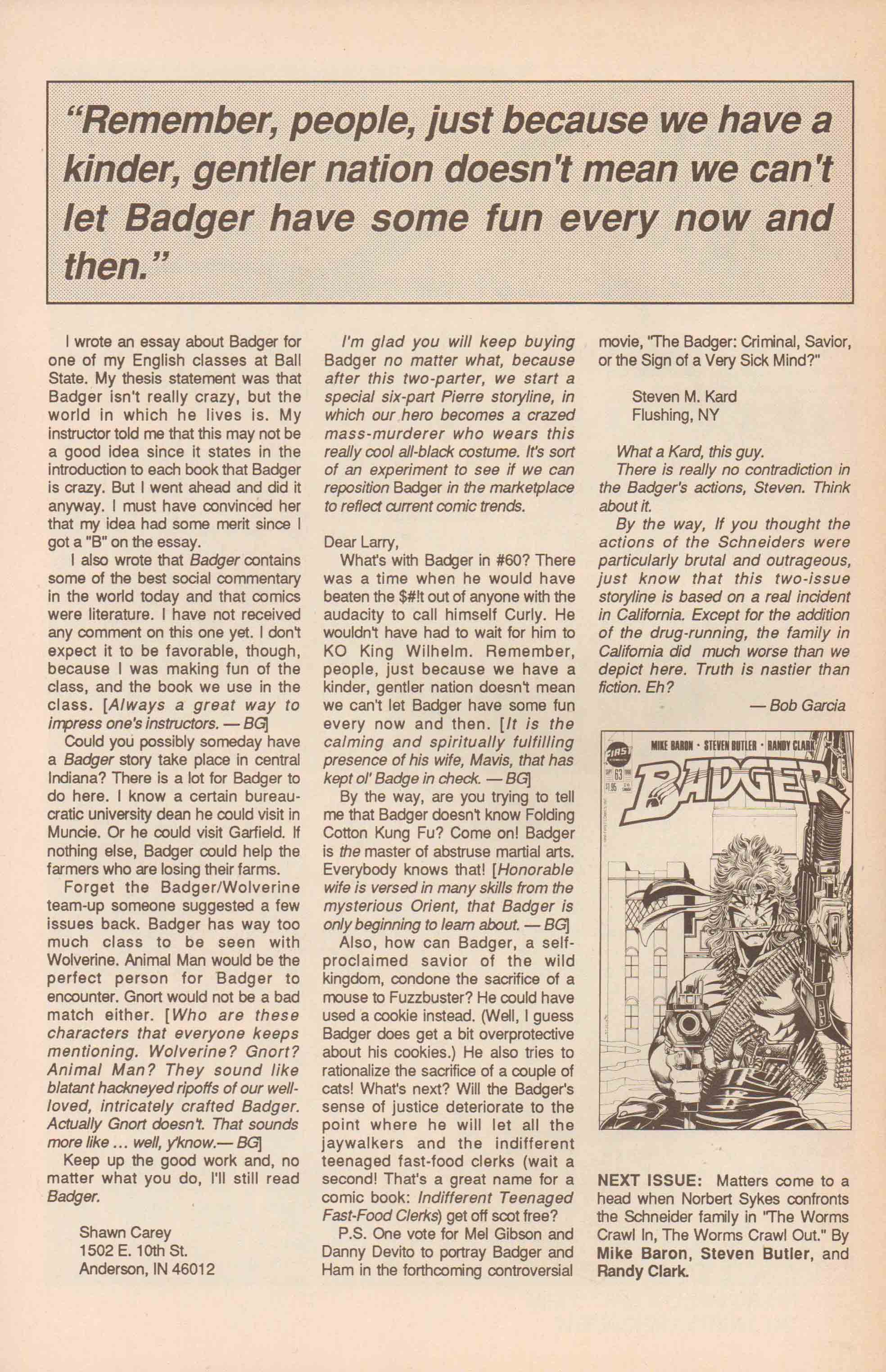 Read online The Badger comic -  Issue #62 - 34