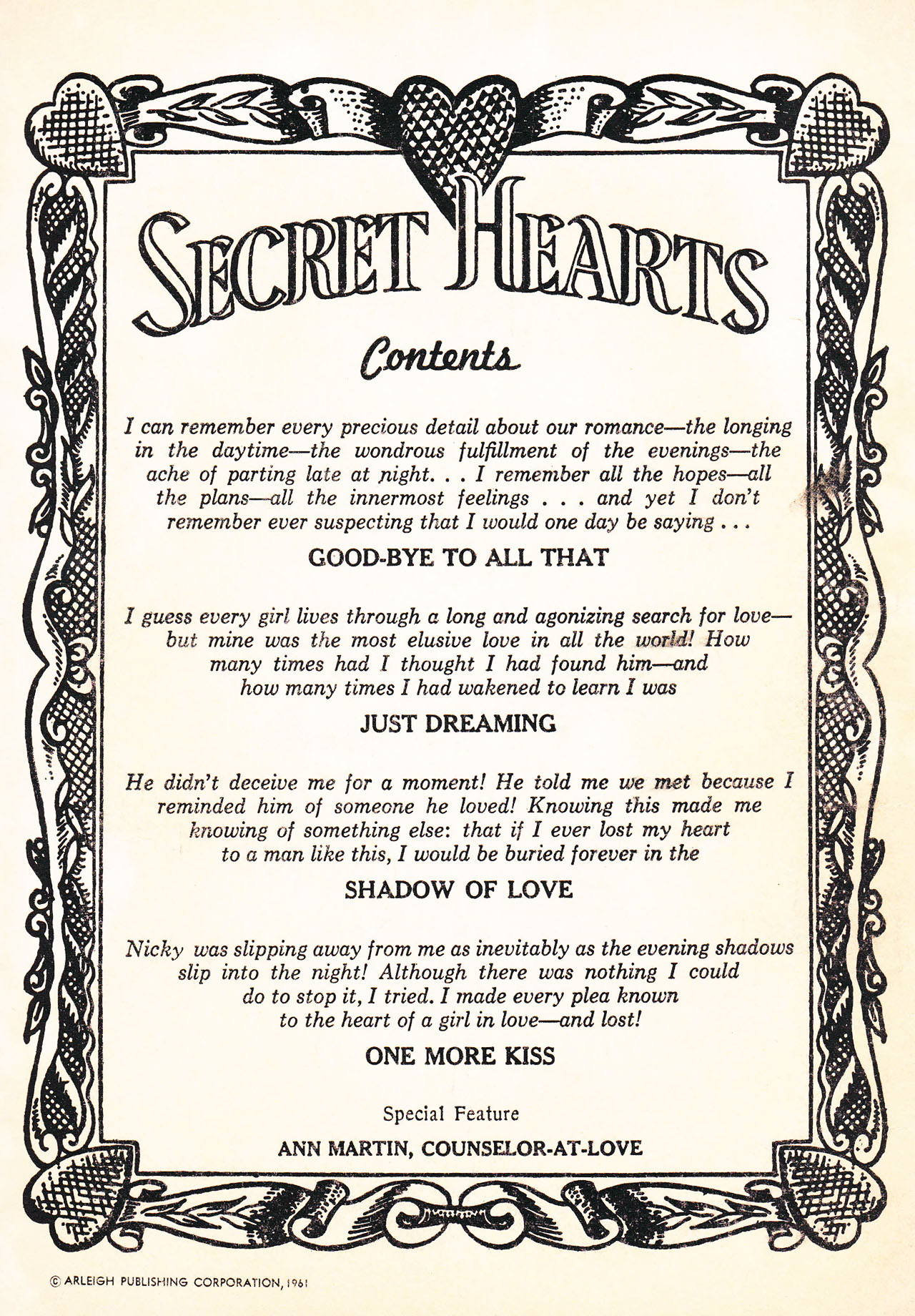 Read online Secret Hearts comic -  Issue #75 - 2