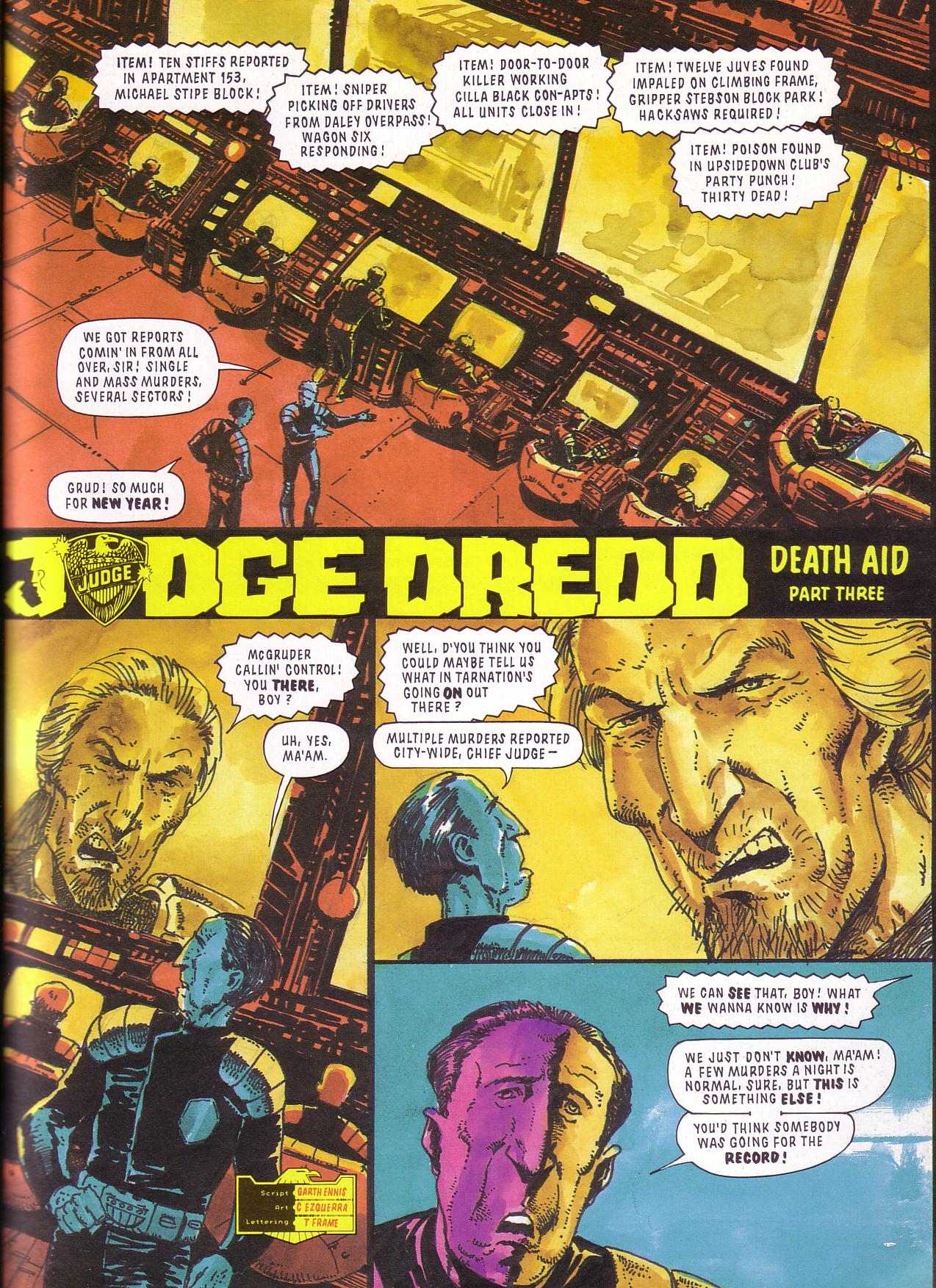 Read online Judge Dredd: Death Aid comic -  Issue # TPB - 17