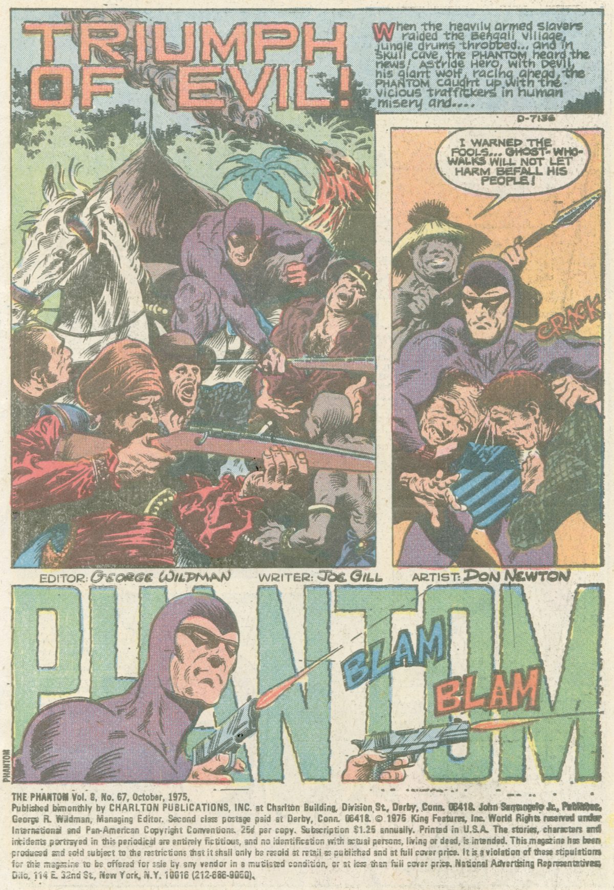 Read online The Phantom (1969) comic -  Issue #67 - 2
