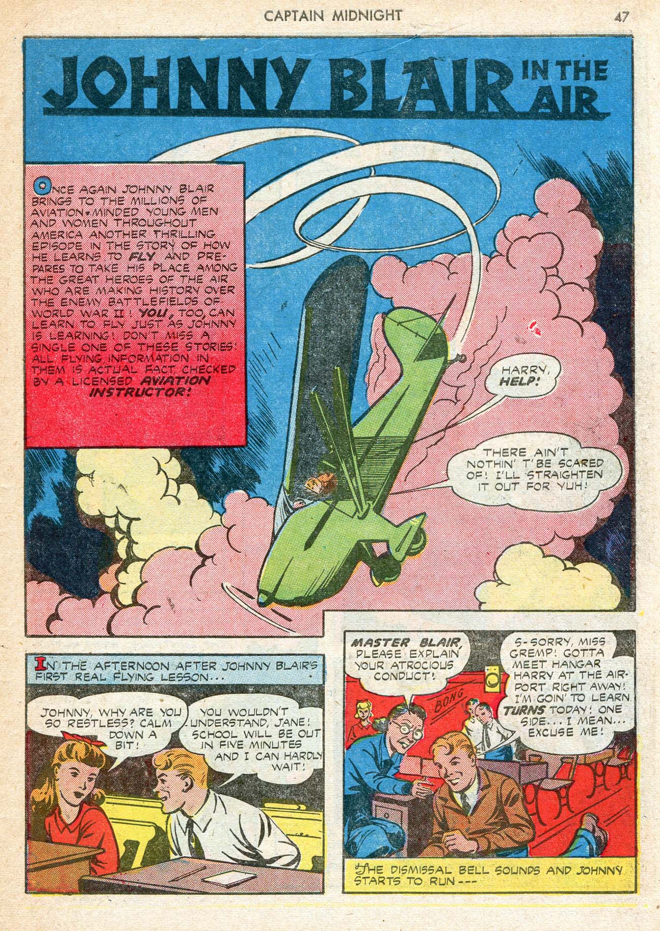 Read online Captain Midnight (1942) comic -  Issue #12 - 47
