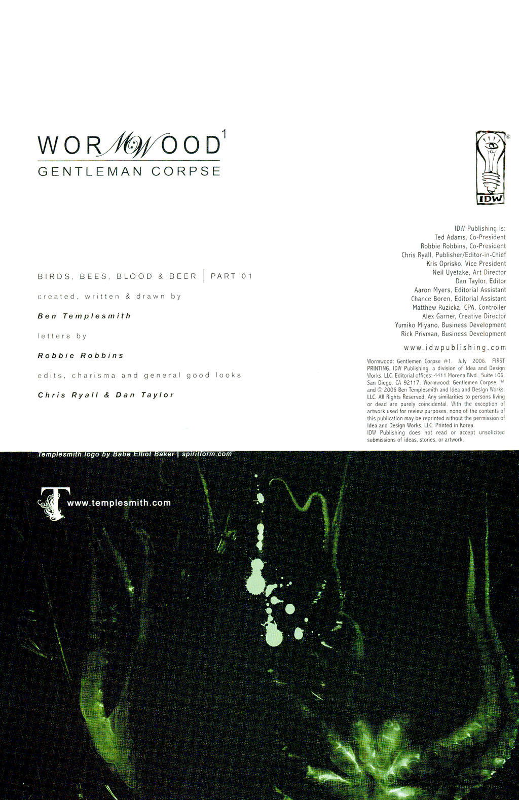 Read online Wormwood: Gentleman Corpse comic -  Issue #1 - 3
