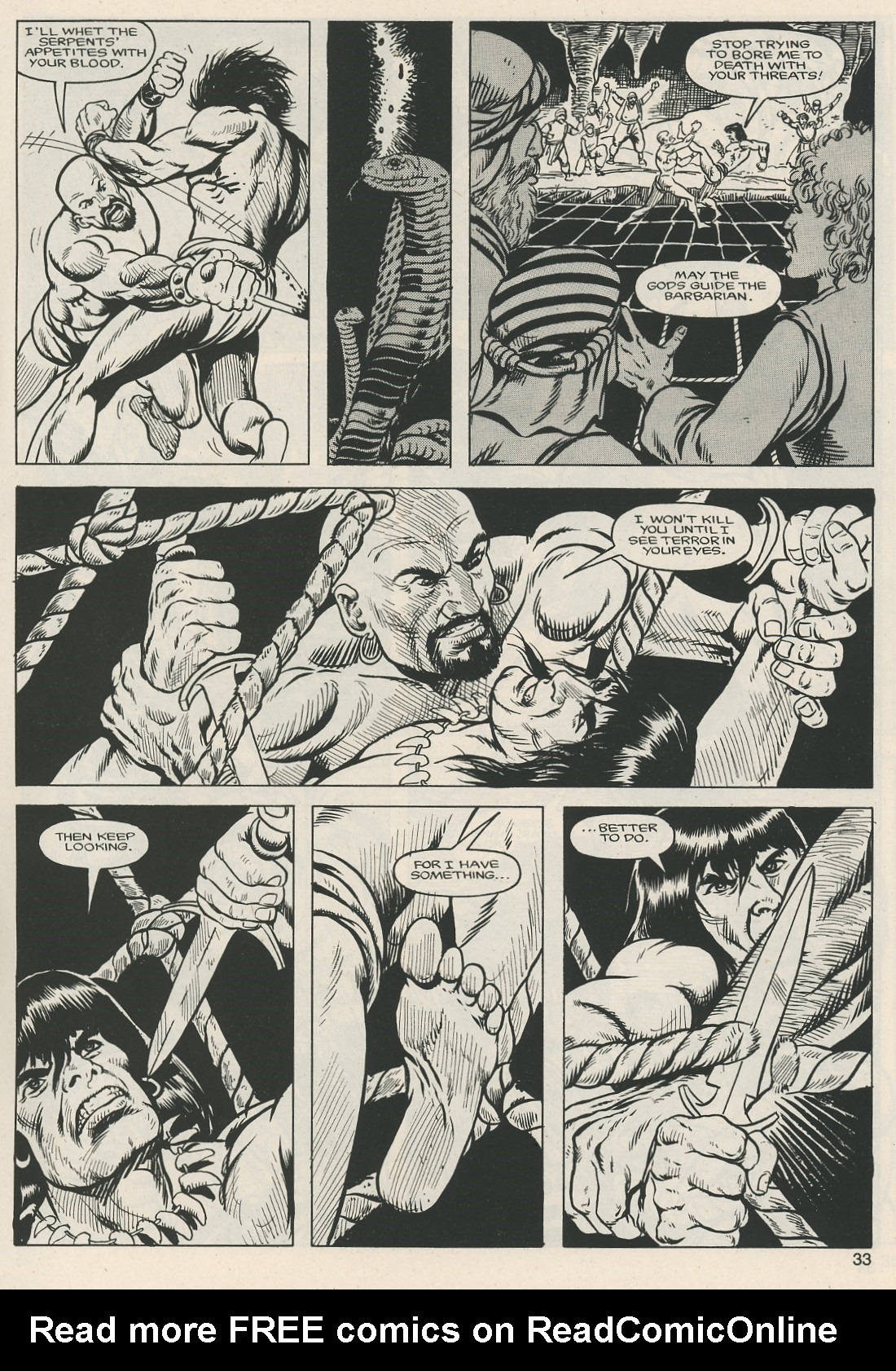 Read online The Savage Sword Of Conan comic -  Issue #124 - 33