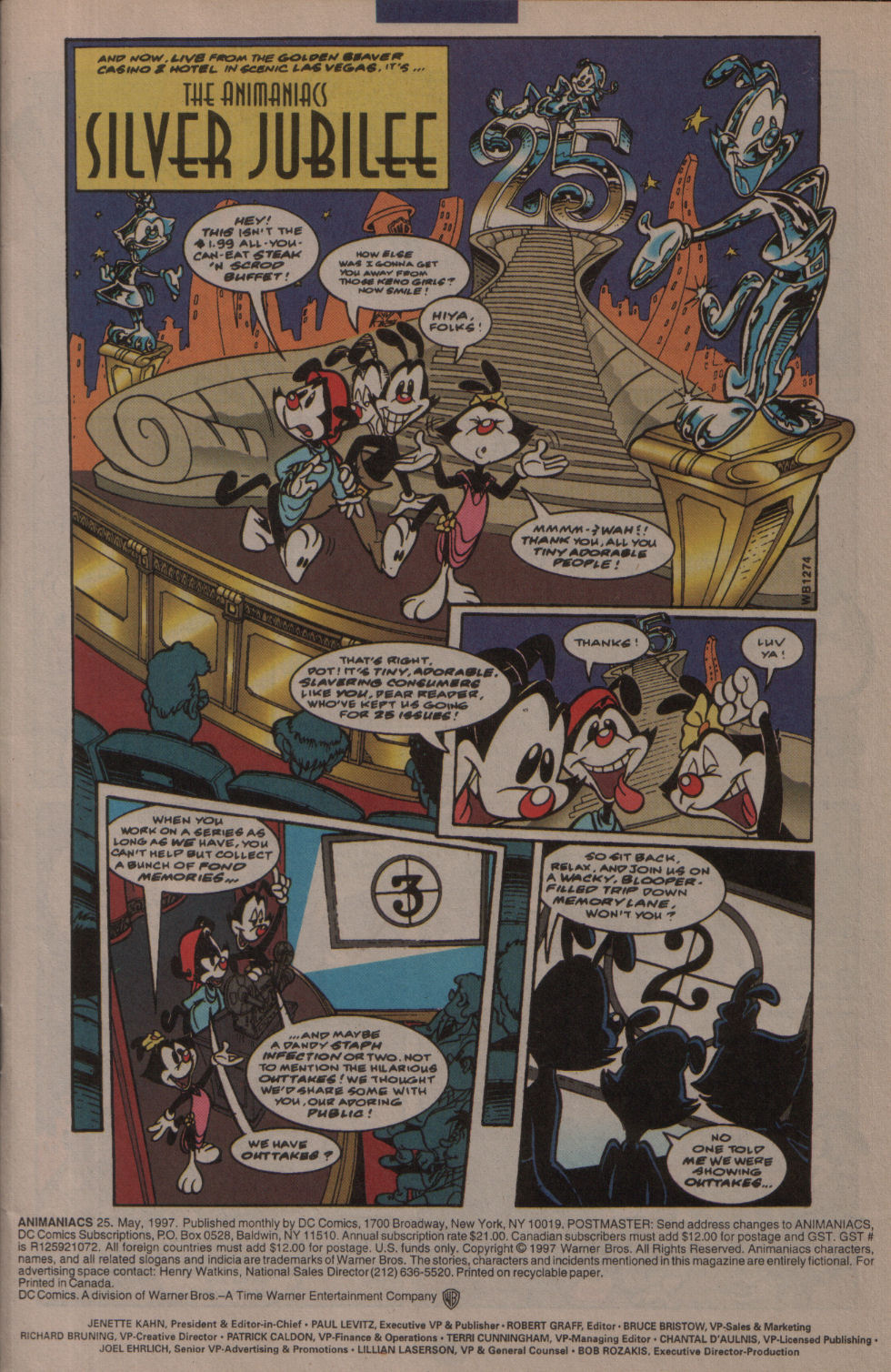 Read online Animaniacs comic -  Issue #25 - 2