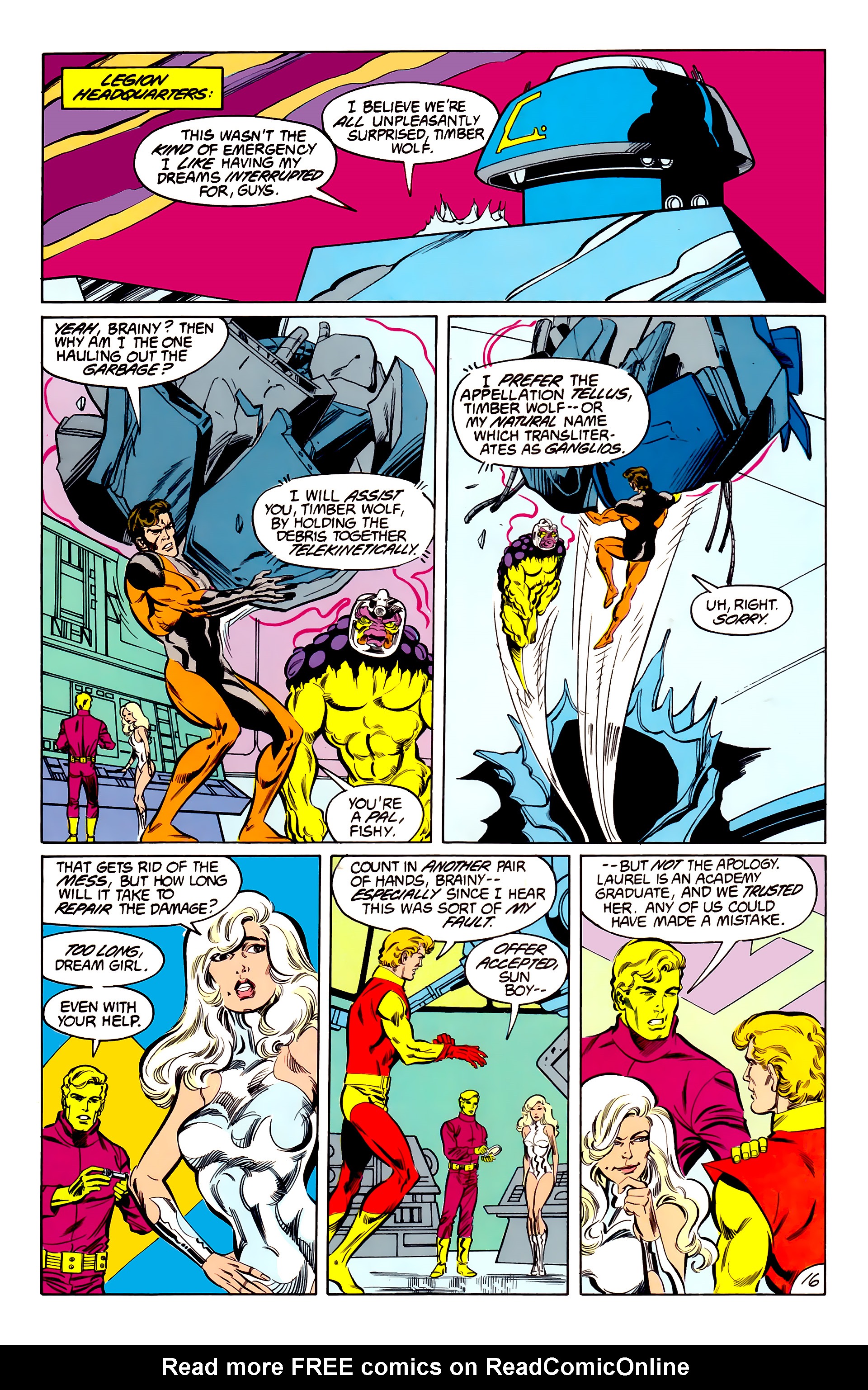 Read online Legion of Super-Heroes (1984) comic -  Issue #42 - 17