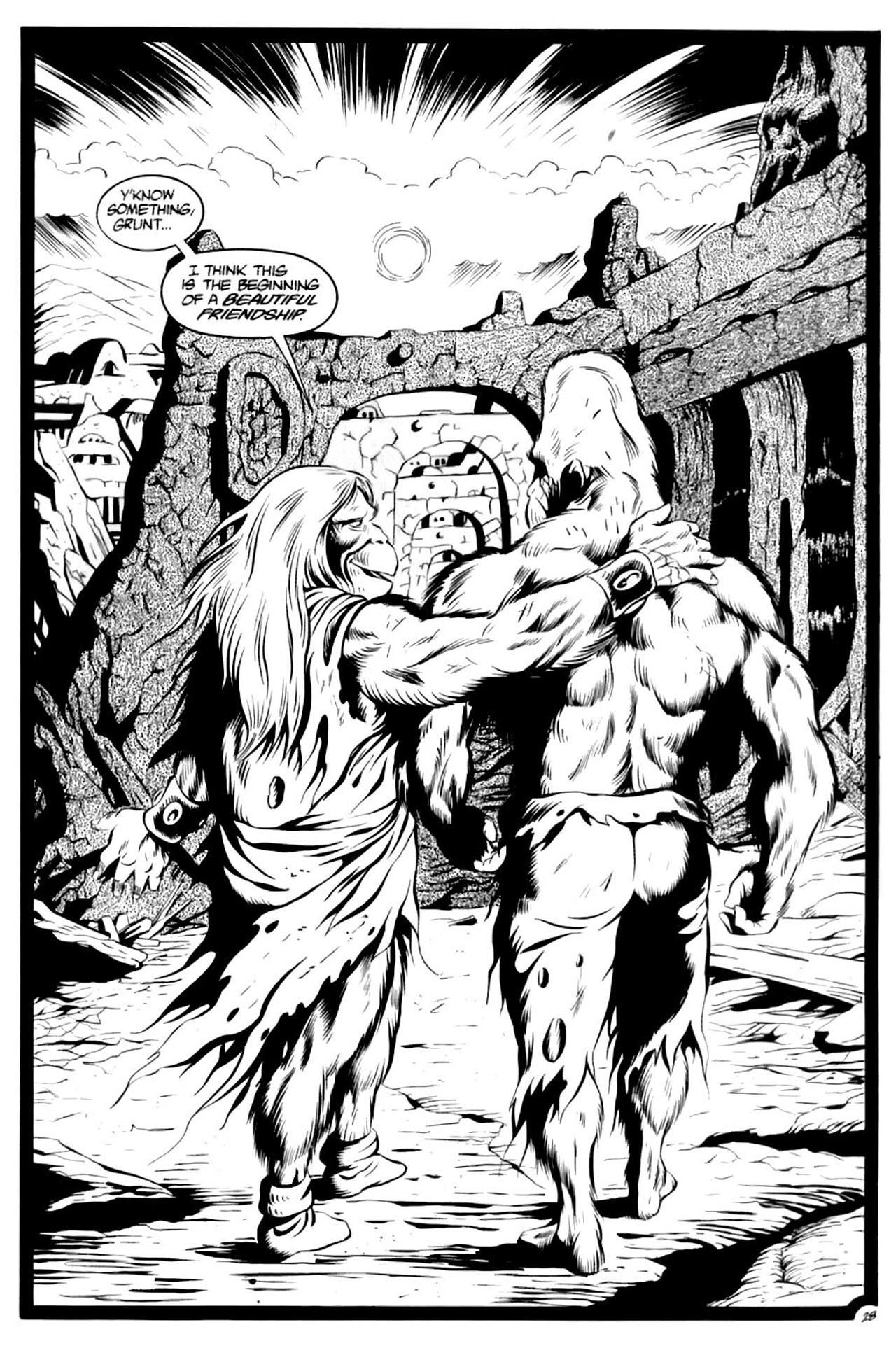 Read online Planet of the Apes (1990) comic -  Issue #7 - 30