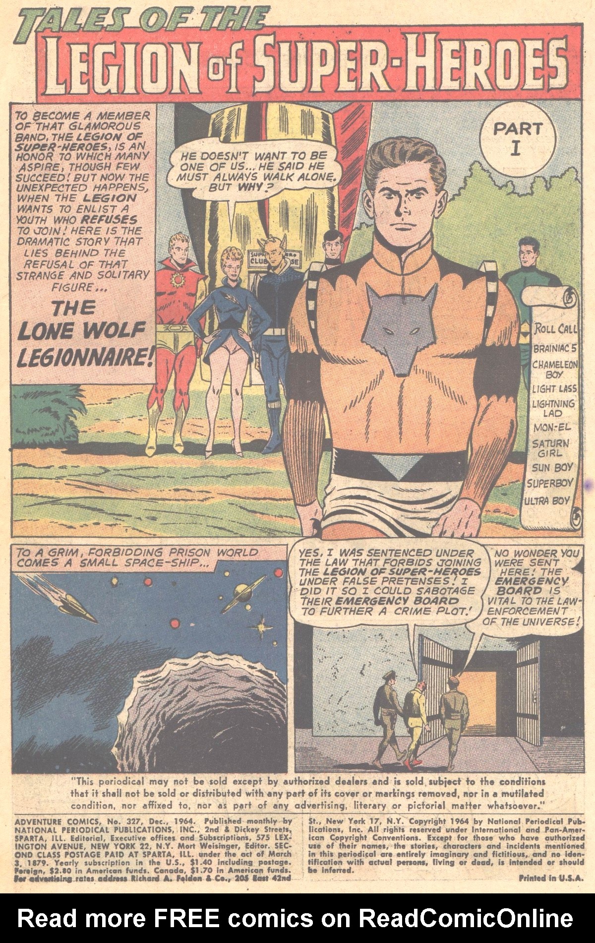 Read online Adventure Comics (1938) comic -  Issue #327 - 2