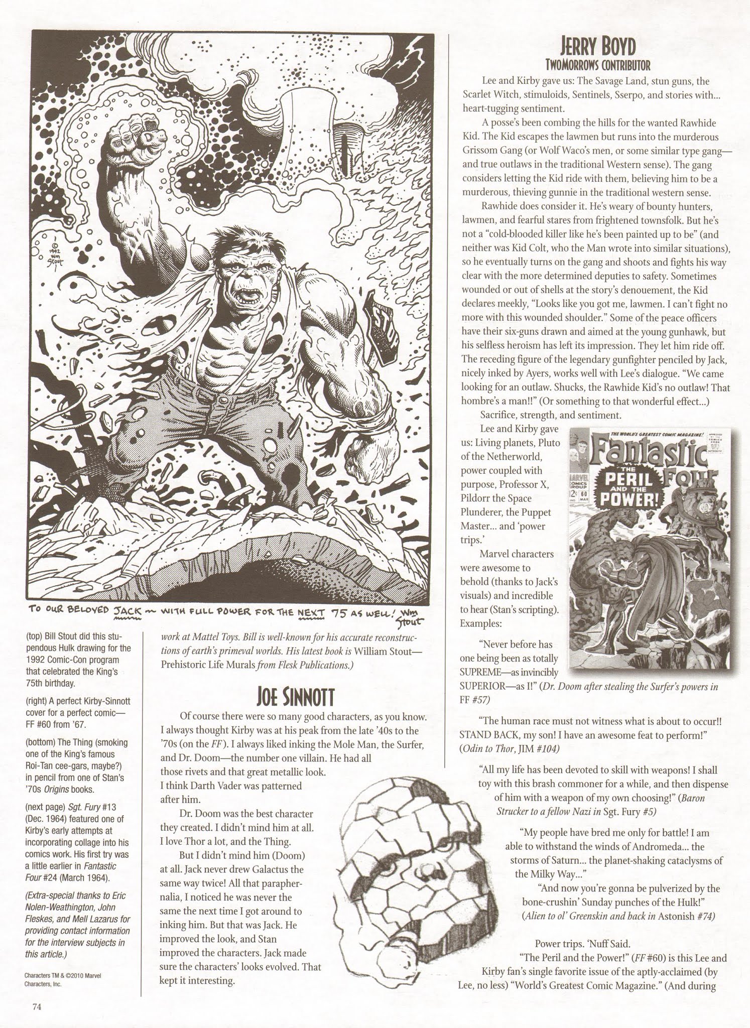 Read online The Jack Kirby Collector comic -  Issue #54 - 71