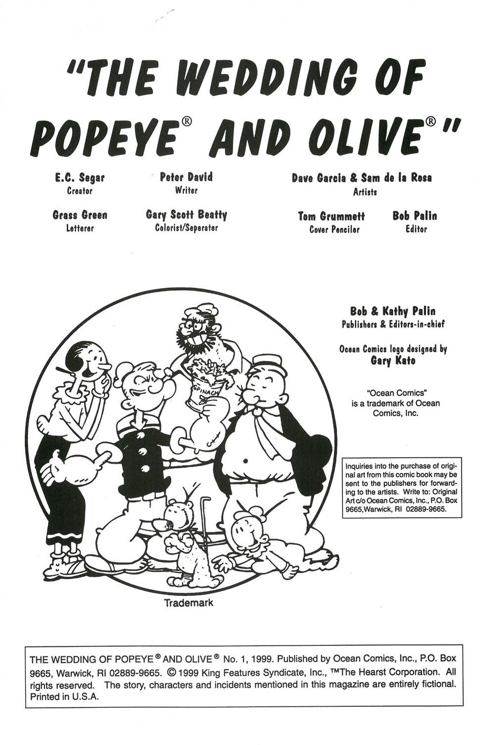 Read online The Wedding of Popeye & Olive comic -  Issue # Full - 2