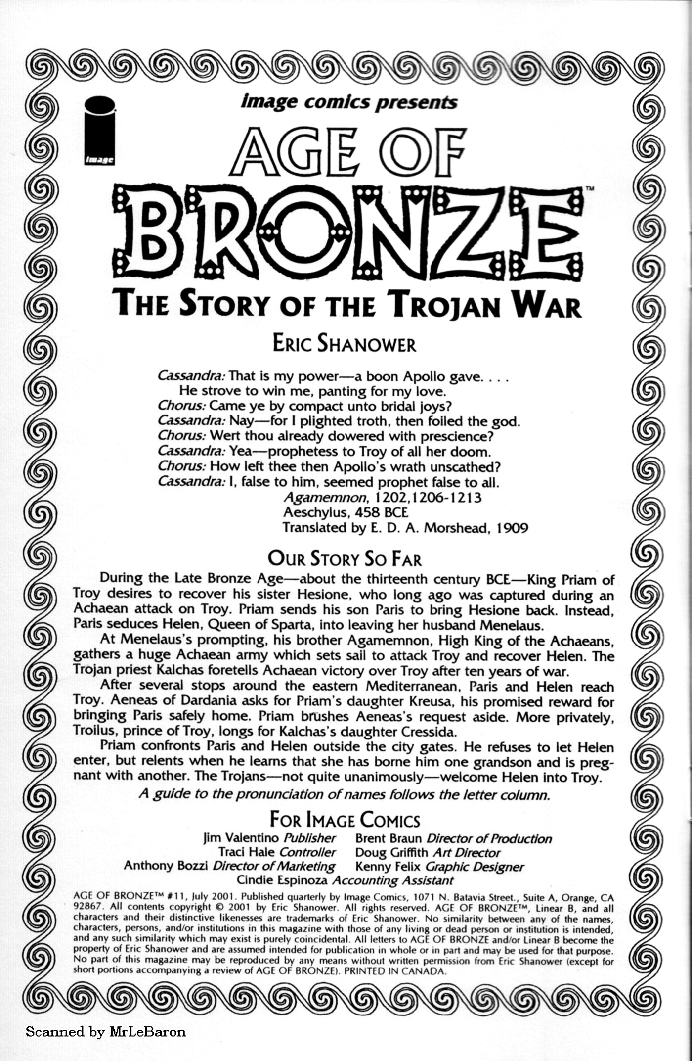 Read online Age of Bronze comic -  Issue #11 - 2