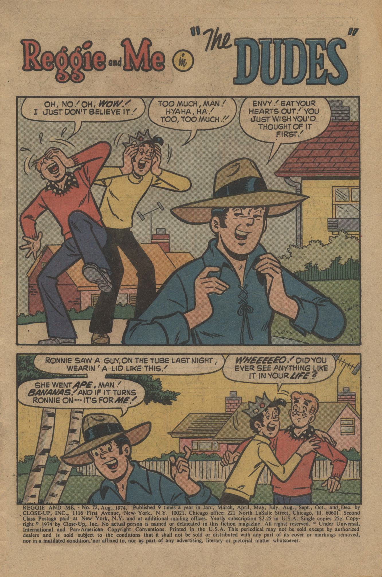 Read online Reggie and Me (1966) comic -  Issue #72 - 3