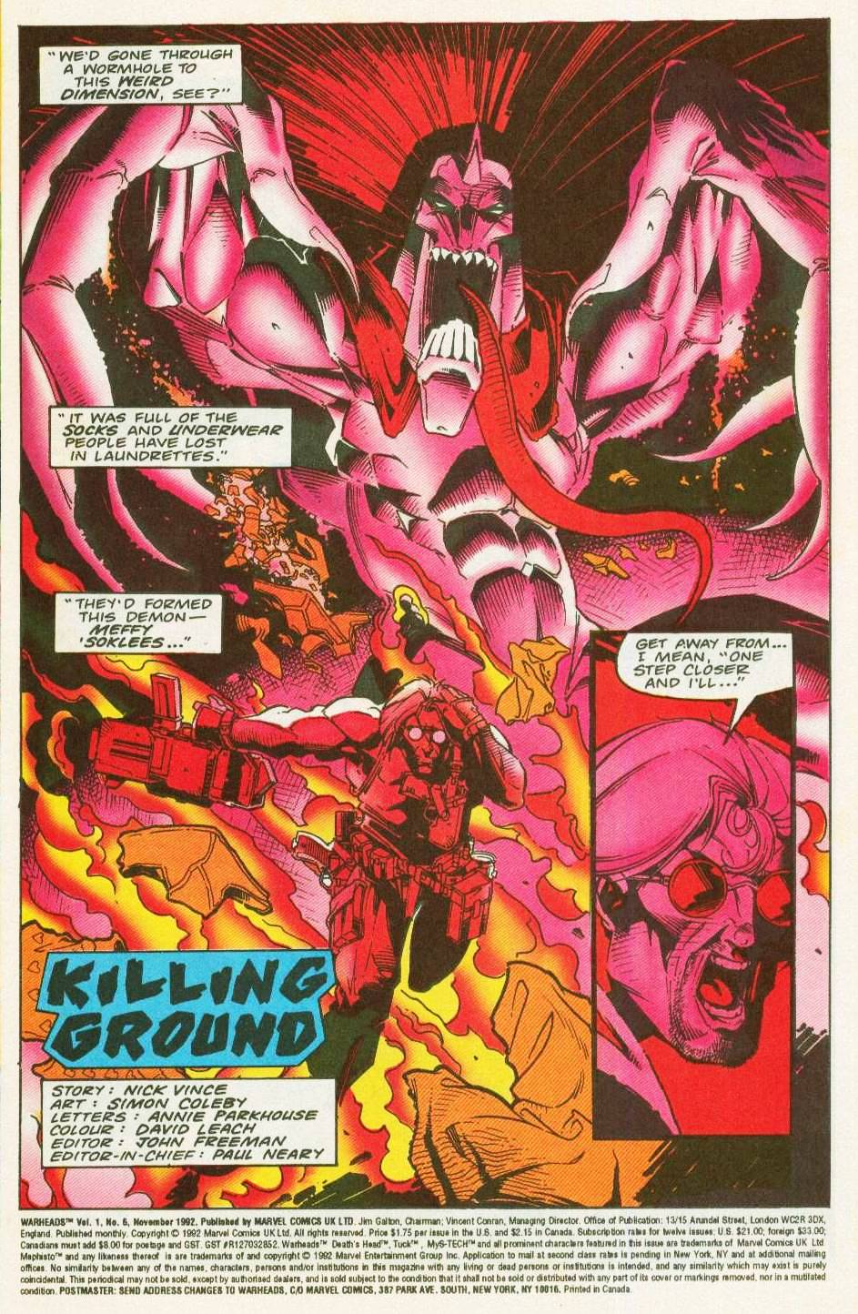 Read online Warheads comic -  Issue #6 - 3