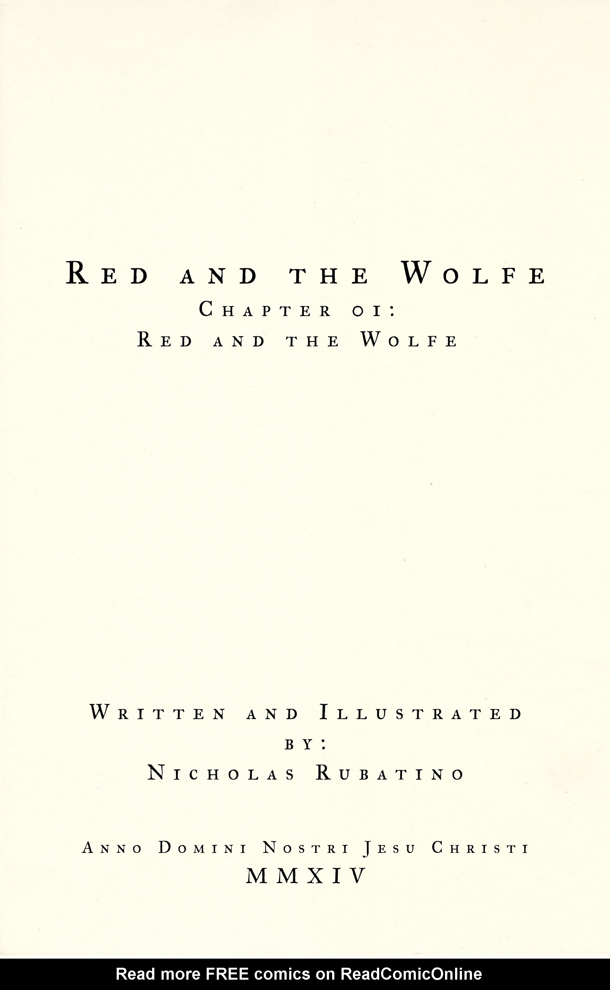 Read online Red and the Wolfe comic -  Issue #1 - 2