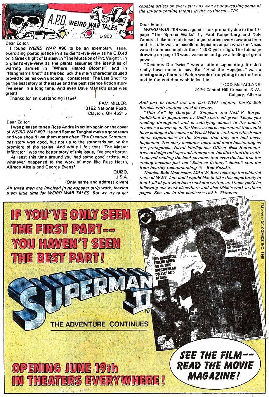 Read online Weird War Tales (1971) comic -  Issue #103 - 34